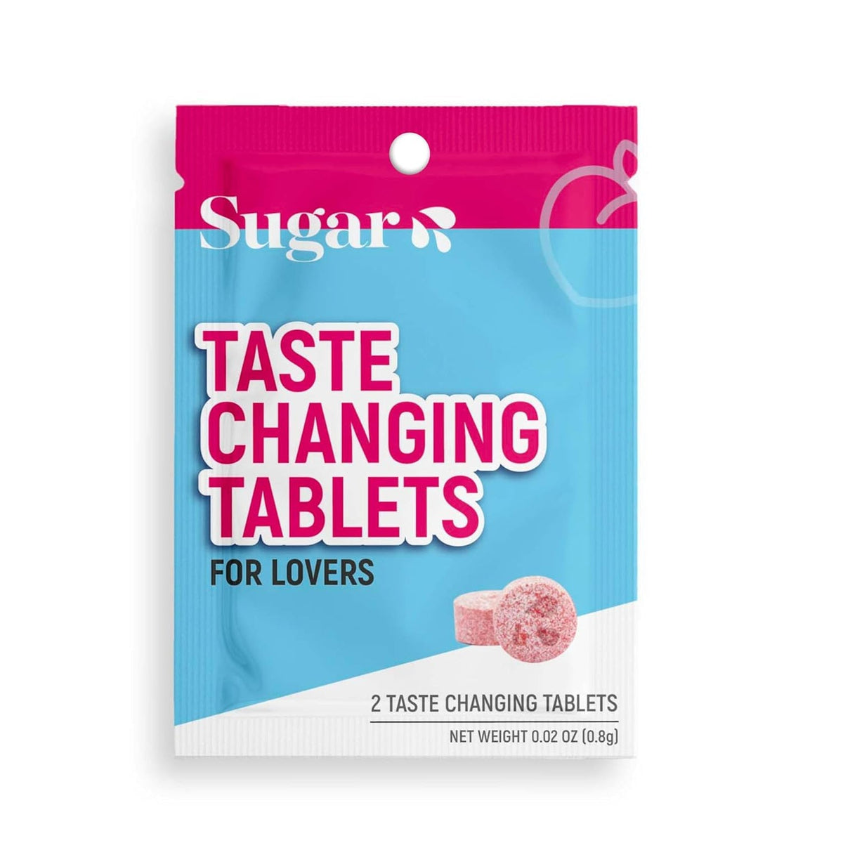 SUGAR SPLASH Taste Changing Tablets - Miracle Berry Flavor Tripping - Make Anything You Eat or Lick Taste Sweeter (1 Sachet of 2 Tablets