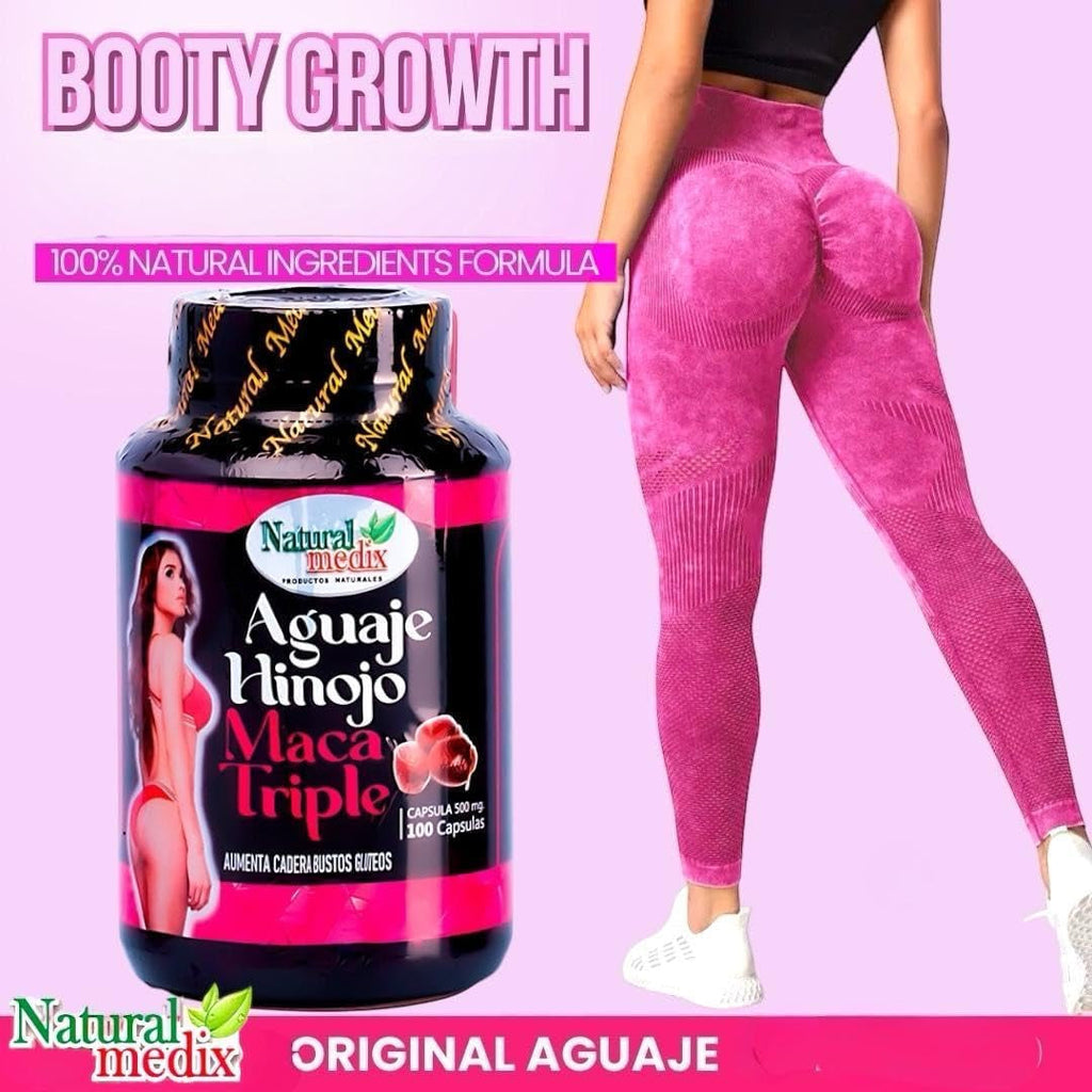 Aguaje Hinojo Maca Triple (Maca Root Supplement) Premium 100 Capsules | Premium Botanical Blend for Feminine Balance & Confidence