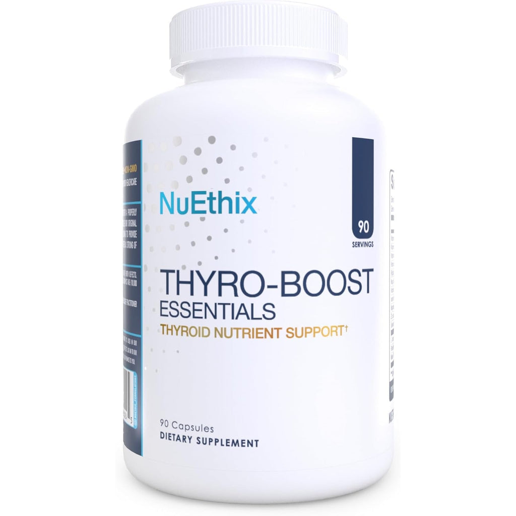 Nuethix Formulations Thyro-Boost Essentials, Non-Glandular Support to Assist with Optimal Thyroid Function, 90 Capsules