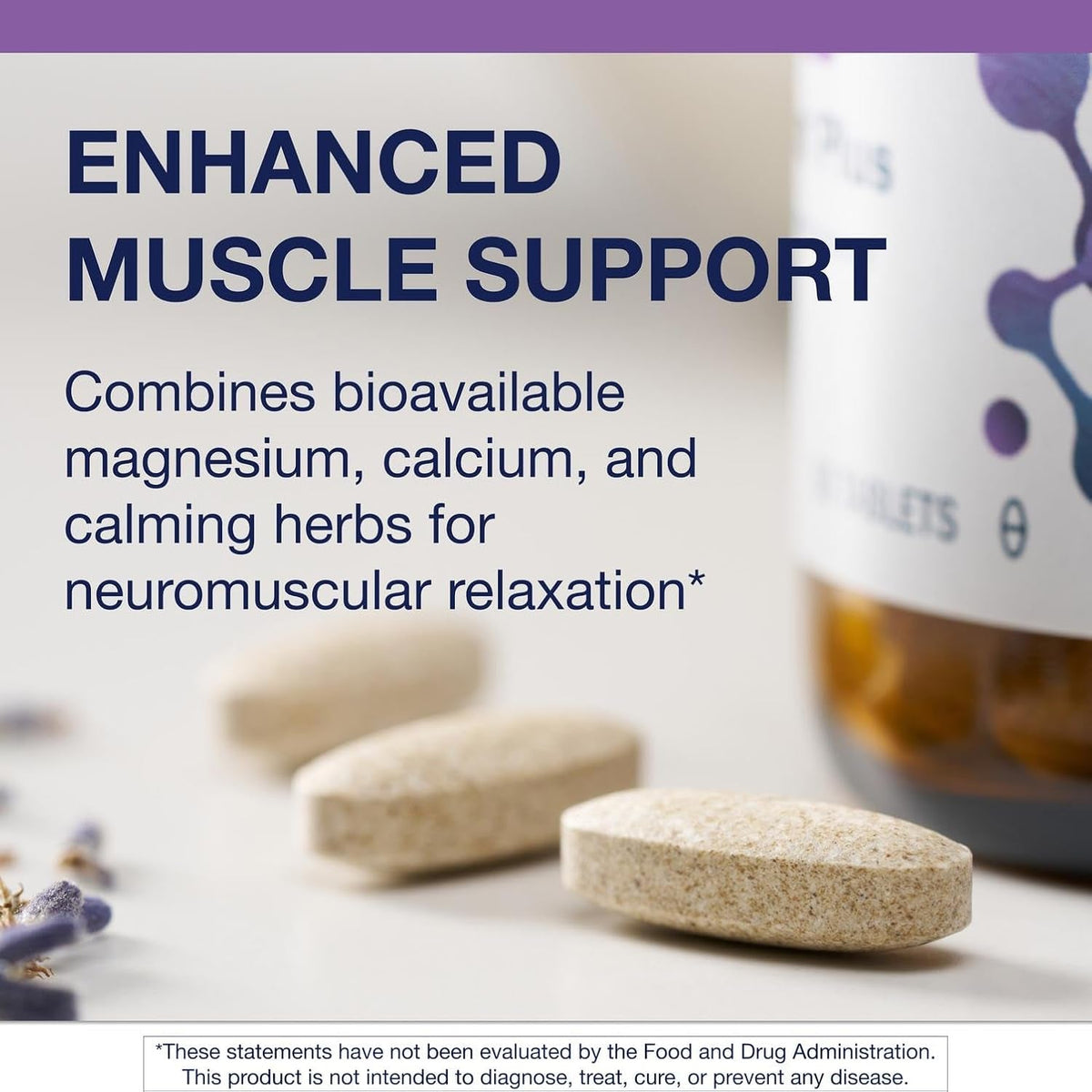Metagenics Myocalm plus - Muscle Relaxation & Stress Support with Passionflower, Valerian, Lemon Balm, Magnesium & Calcium - Supports Sleep Quality - Non-Gmo, Gluten-Free, Vegetarian - 60 Tablets