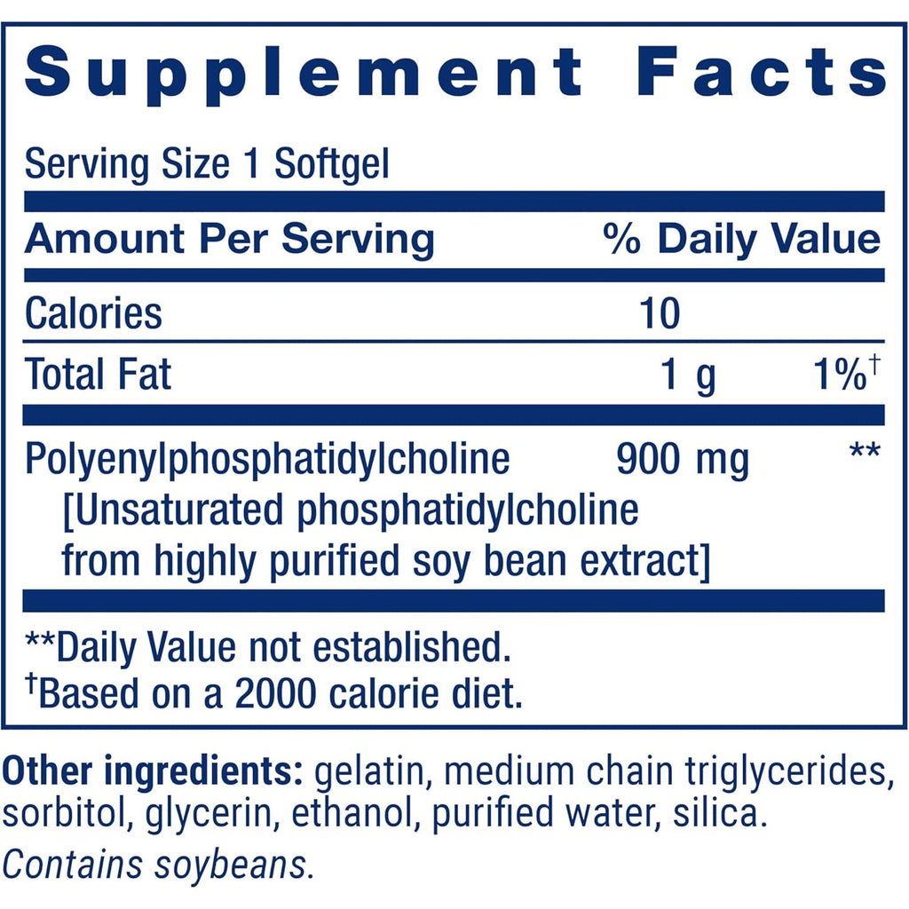 Life Extension Hepatopro, Polyunsaturated Phosphatidylcholine, 900 Mg, Supports a Healthy Liver and Detoxification, Protects against Oxidative Stress, Gluten-Free, Non-Gmo, 60 Softgels