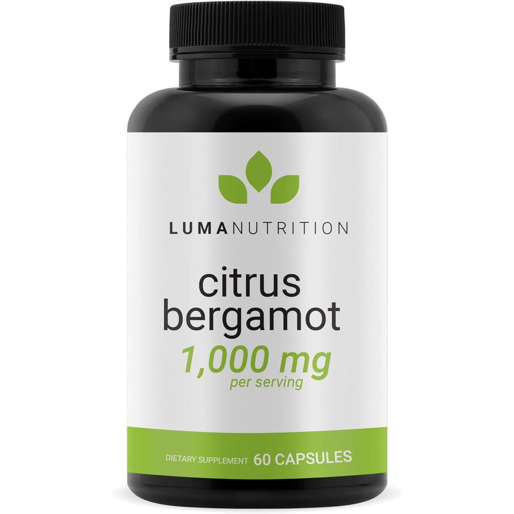 Luma Nutrition Citrus Bergamot 1000Mg per Serving - Citrus Bergamot Supplement - Heart Health Support - Made in the USA - Veteran Owned - 60 Capsules, 30 Servings