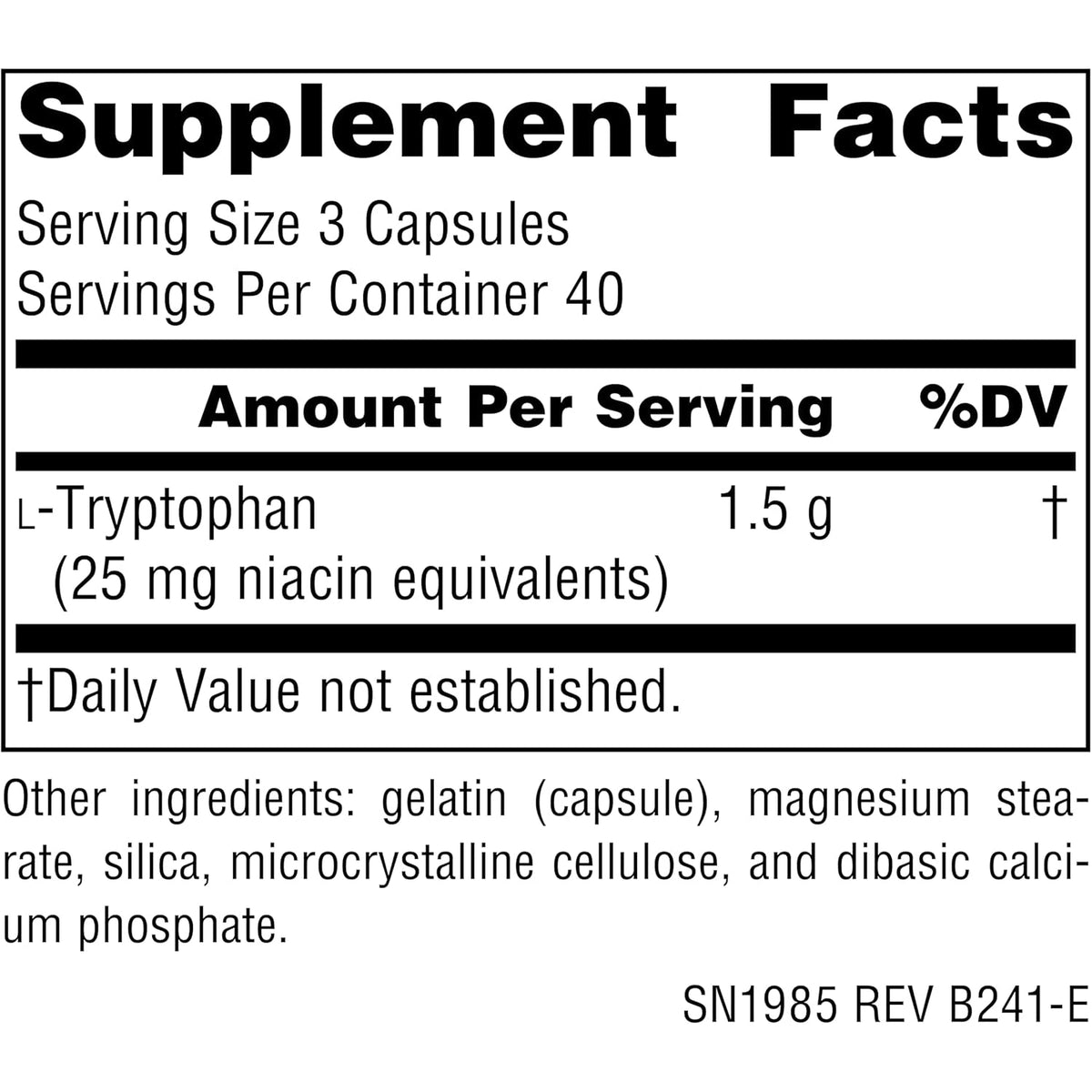 Source Naturals L-Tryptophan, for Mood, Relaxation, and Sleep*, 500Mg - 120 Capsules