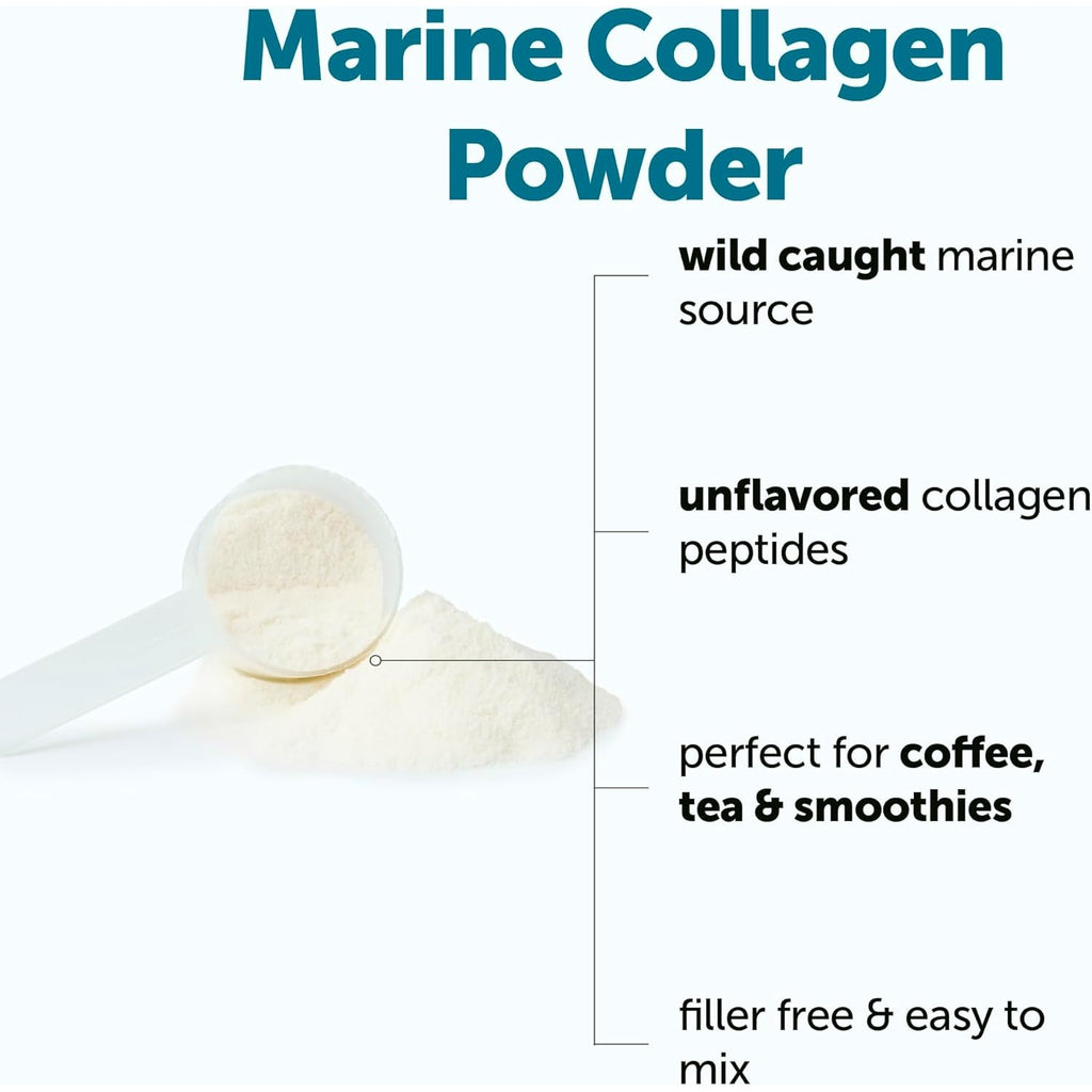 Micro Ingredients Marine Collagen Protein Powder, 1 Pound | Wild Caught Fish Source | Hydrolyzed Peptides | Unflavored, Keto, & Paleo Friendly | Easy to Mix, Non-Gmo