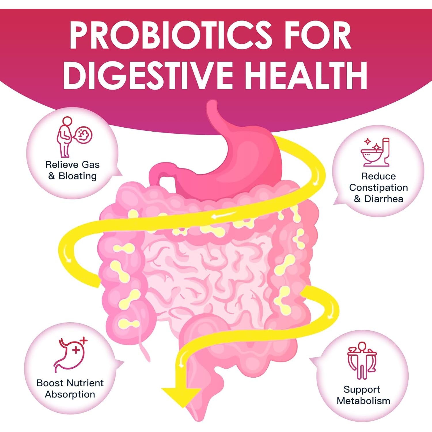 DRFOSTER Probiotics for Women Digestive Health, Vaginal Probiotics 120 Billion CFU 31 Strains with Digestive Enzymes & Prebiotics & D Mannose & Cranberry for Urinary Tract, 90 Capsules
