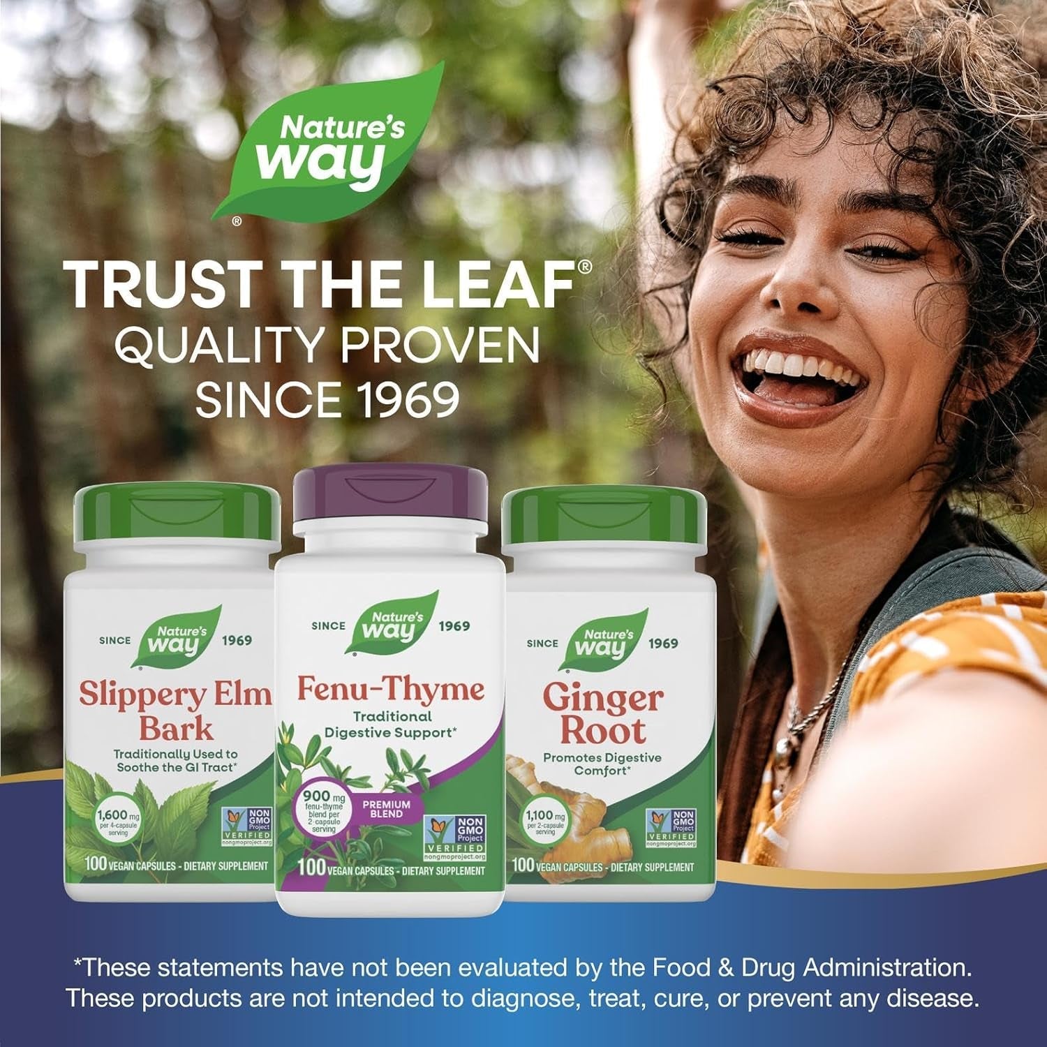 Nature'S Way Premium Blend Fenu-Thyme, 900 Mg per Serving, 100 Vcaps