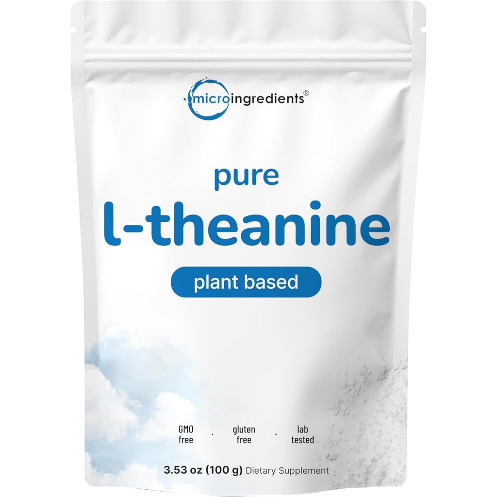 Pure L-Theanine Powder, 100 Grams (1 Year Supply), Filler Free, No Gmos and Vegan Friendly