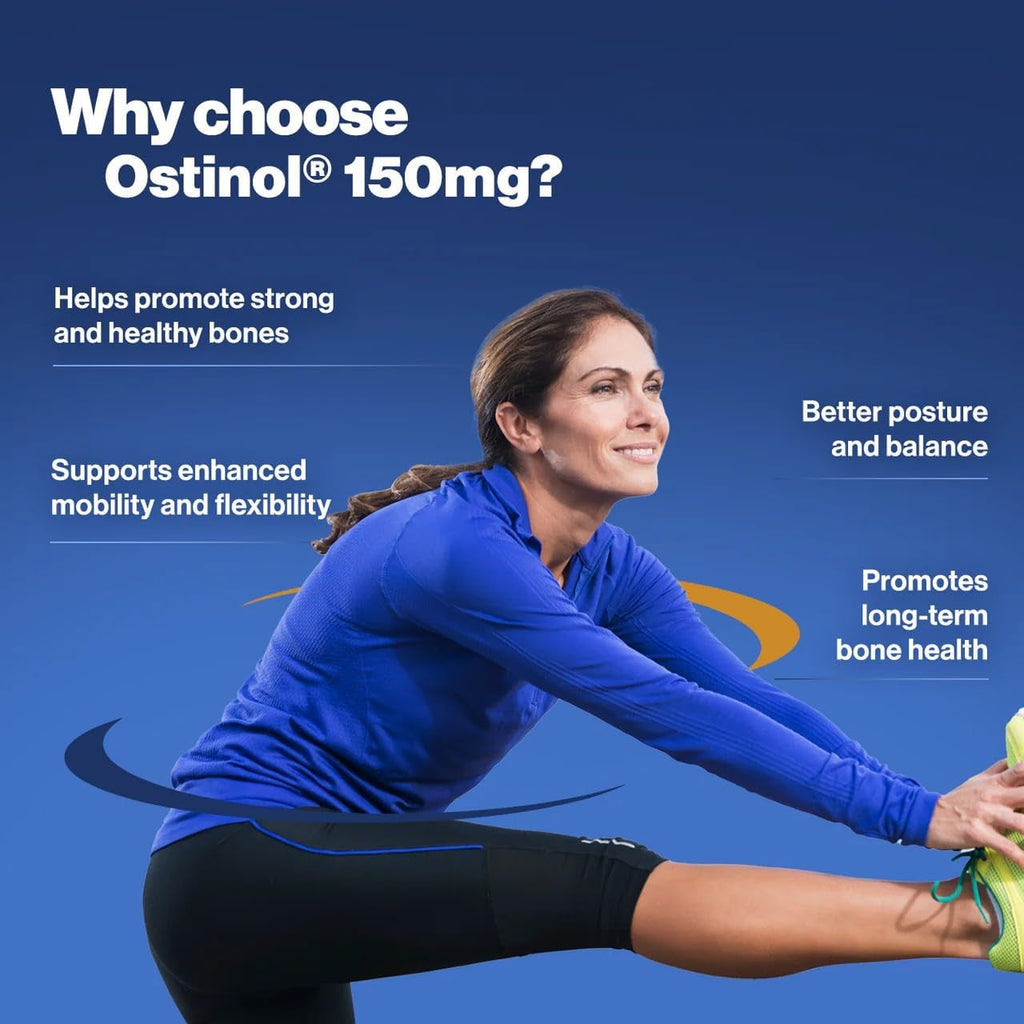 Ostinol Standard 150Mg - Bone & Joint Supplement | Stem Cell Activation Certified | Bio Active Protein Complex for Mild Bone Loss & Mild Joint Dysfunction - 30 Capsules