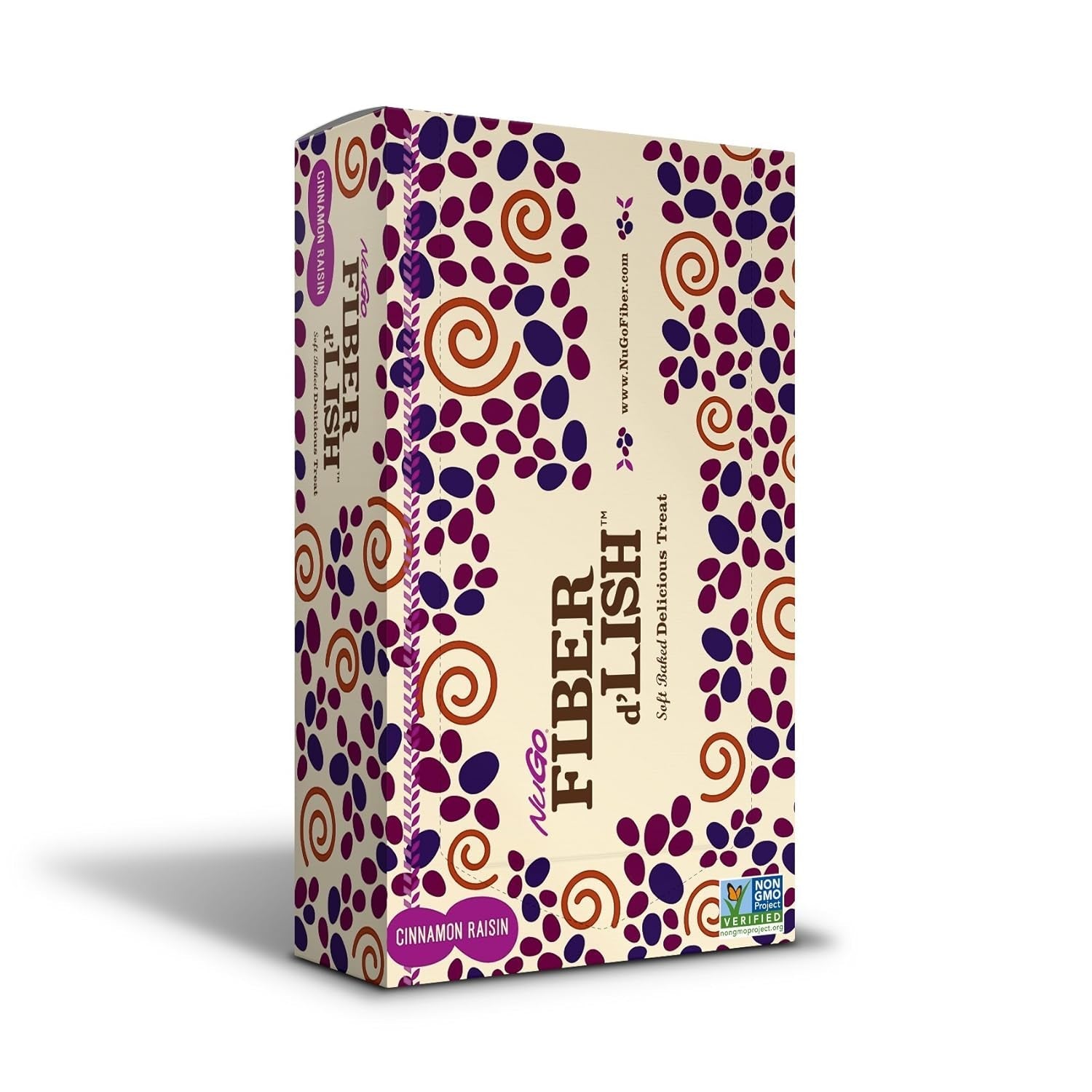 Nugo Fiber D'Lish Cinnamon Raisin, 12G High Fiber, Vegan, 150 Calories, 16 Count