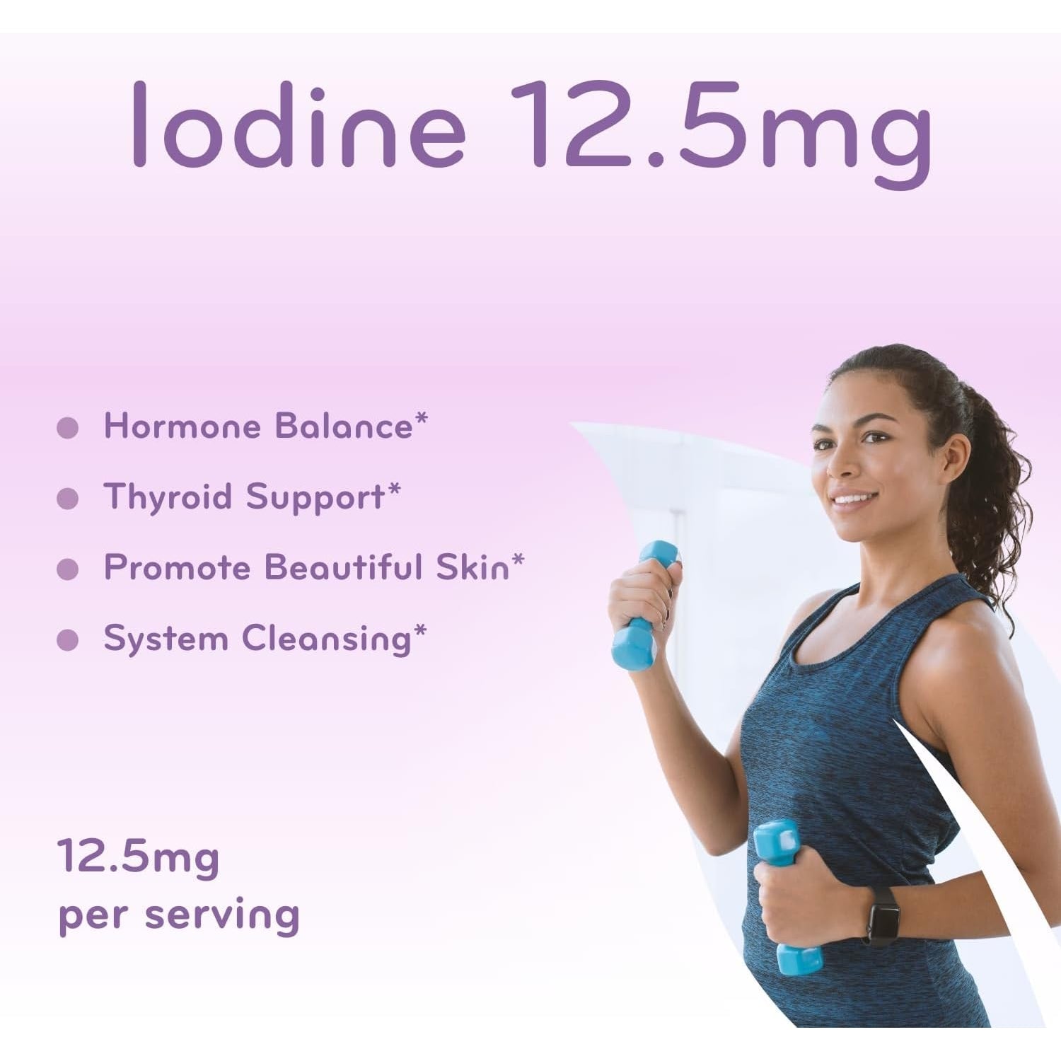 High Potency Potassium Iodine Supplement - Potassium Iodide USP and Free Iodine Capsules 12.5Mg Precise Dosage Blend - Capsule Alternative to Lugol'S Supplement for Thyroid Energy & Immunity (3 Month)