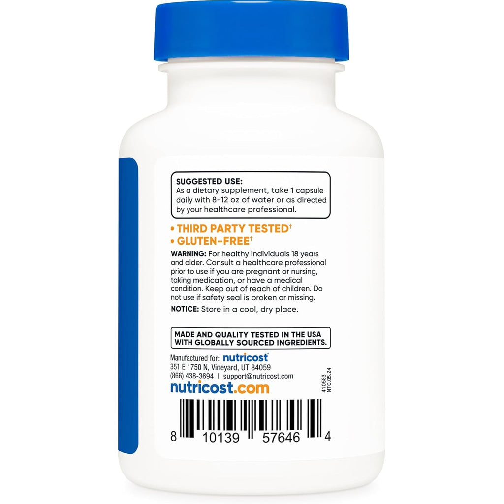 Nutricost Lithium Orotate (10Mg) 120 Capsules - Vegan Lithium Supplement, Gmo-Free, Gluten-Free