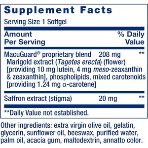 Life Extension Macuguard Ocular Support with Saffron – Eye Health Supplement for Healthy Vision – with Lutein, Meso-Zeaxanthin, Zeaxanthin, Saffron – Gluten-Free, Non-Gmo – 60 Softgels