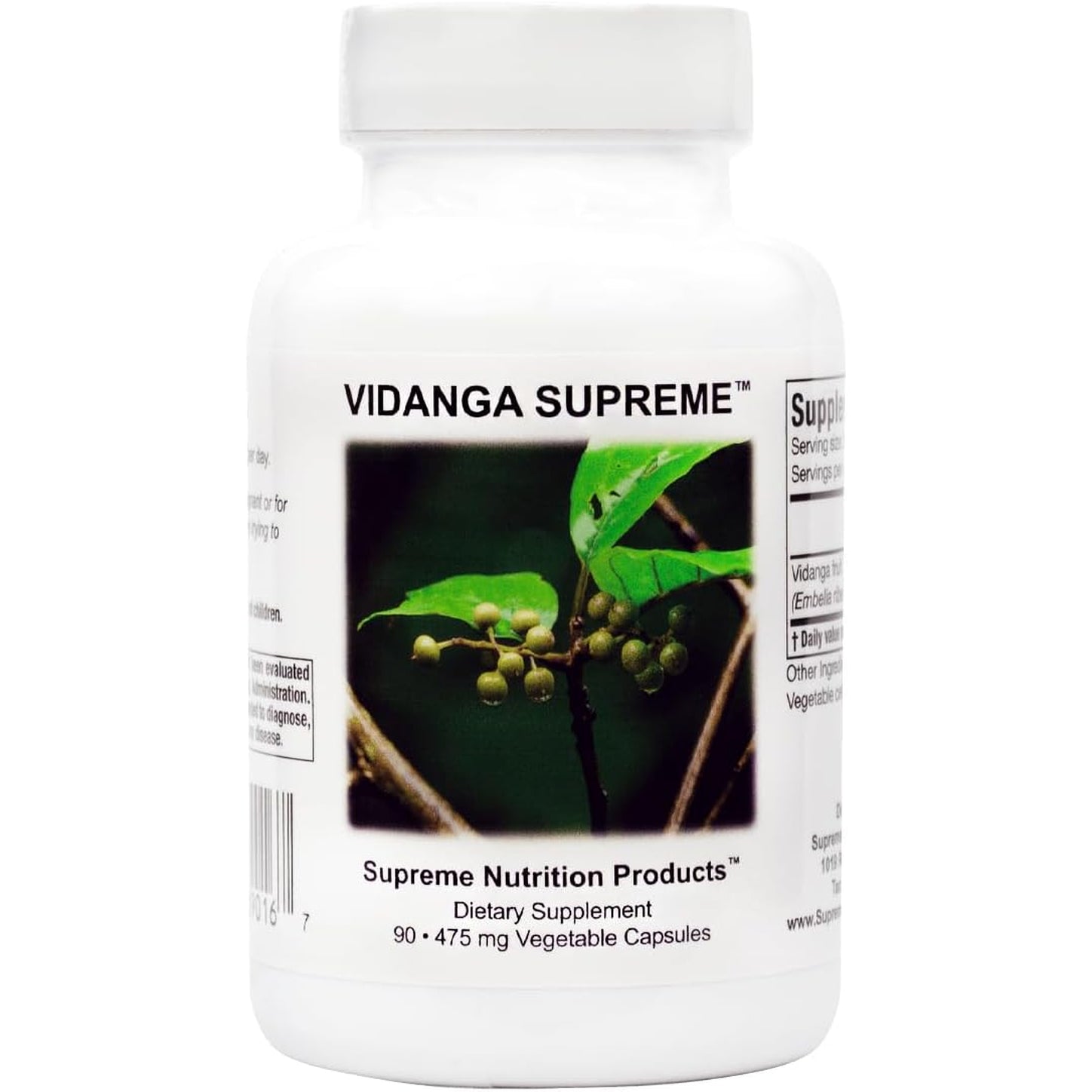 Supreme Nutrition Vidanga Supreme, 90 Pure Vidanga Vegetarian Capsules