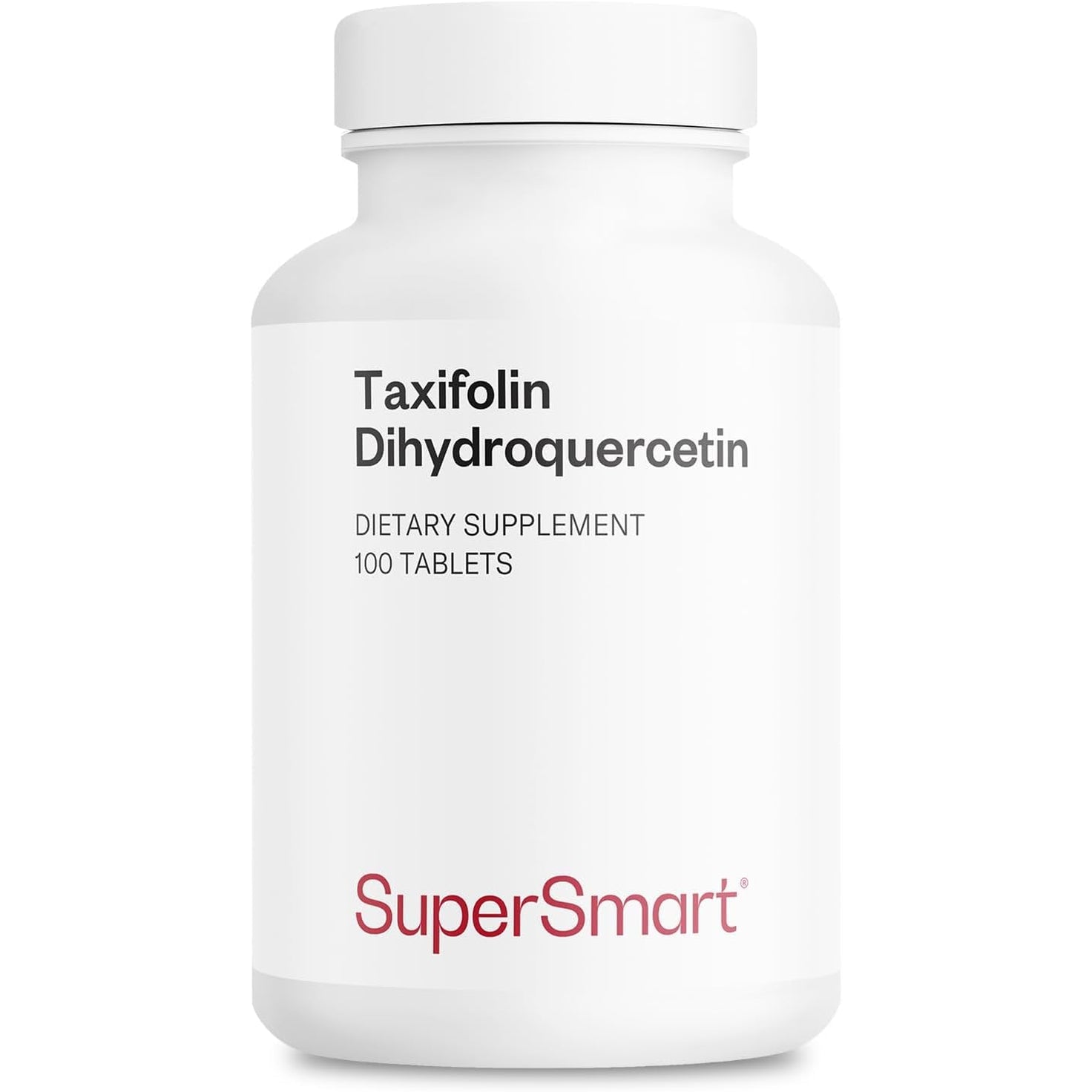 Supersmart - Taxifolin Dihydroquercetin 60Mg per Day (90% DHQ Supplement) - Russian Siberian Dahurian Larch Tree Extract - Antioxidant Bioflavonoid | Non-Gmo & Gluten Free - 100 Tablets