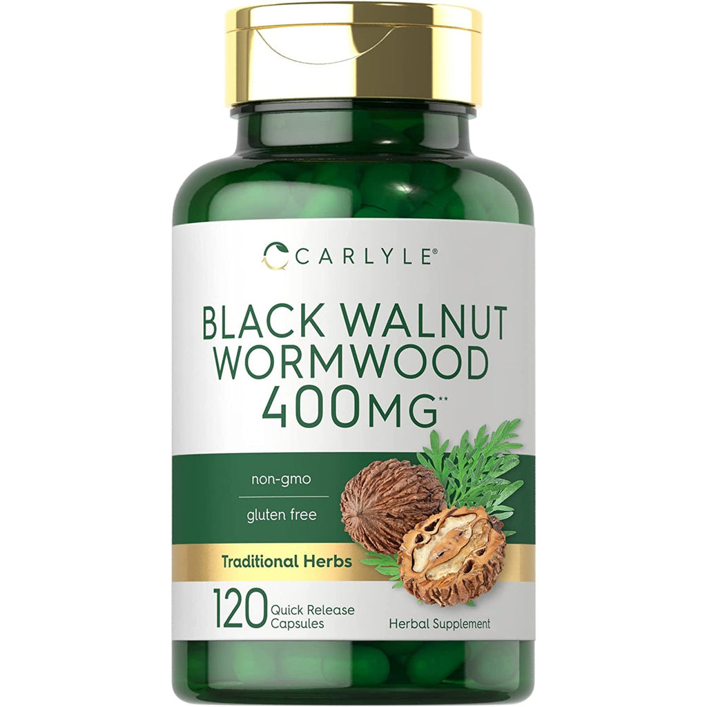 Carlyle Wormwood Black Walnut | 120 Capsules | Herbal Complex | Non-Gmo, Gluten Free