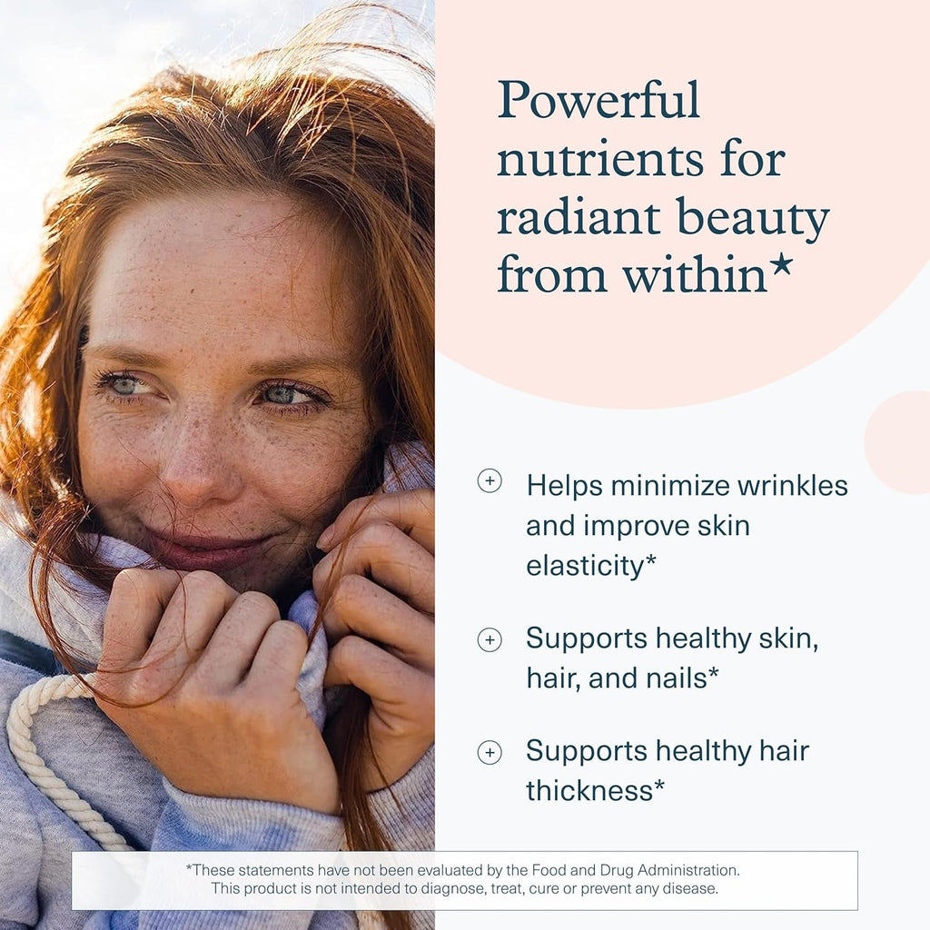 Youtheory Concentrated Effect Collagen with Verisol - Collagen Peptides with Vitamins C & B - Supports Hair, Nails, Bones & Joints* - 180 Tablets (60-Day Supply)