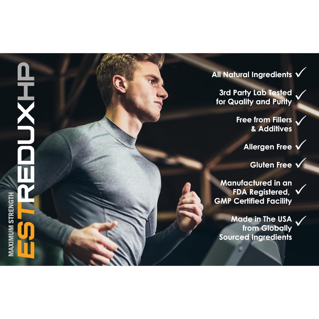 VH Nutrition ESTREDUX HP - with DIM | Estrogen Blocker for Men* | 1450Mg of Maximum Strength Hormone Support, Tongkat Ali, Ashwagandha | 60 Capsules