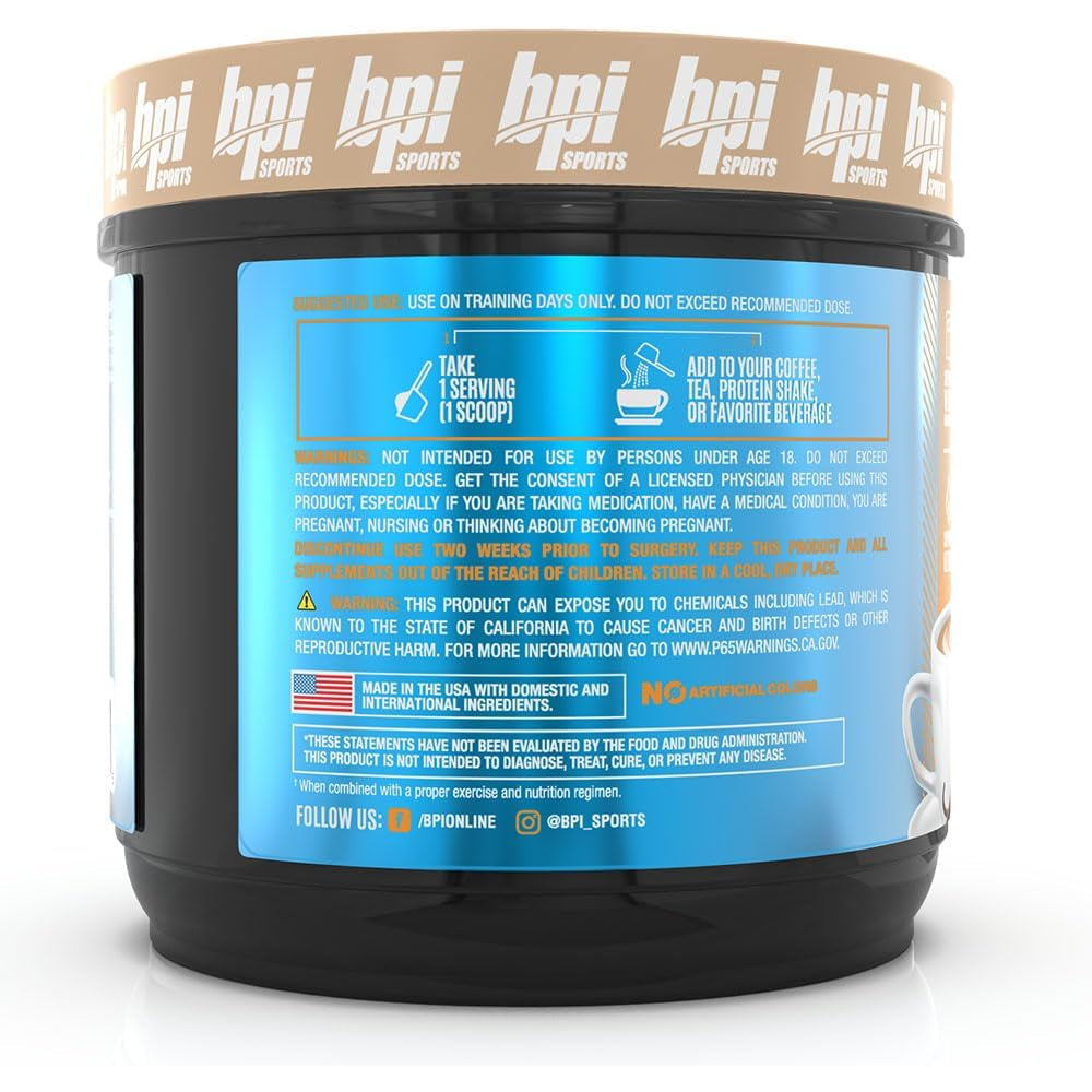 BPI Sports Keto Bomb - Promotes Energy, Hydration and Fat Loss - MCT and Electrolytes - Sugar-Free with Calcium - French Vanilla Latte, 18 Servings