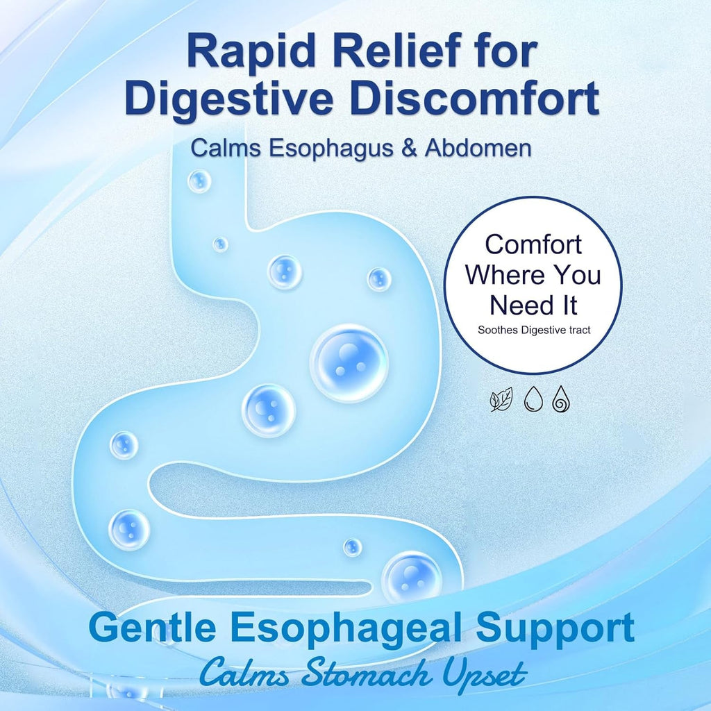 Nano Esophageal Relief Drops - Containing Slippery Elm Bark, Zinc, L-Carnosine, L-Glutamine & Aloe Extract - Non-Gmo, Dairy-Free - Soothes Digestive Discomfort, Supports Healthy Throat & Stomach