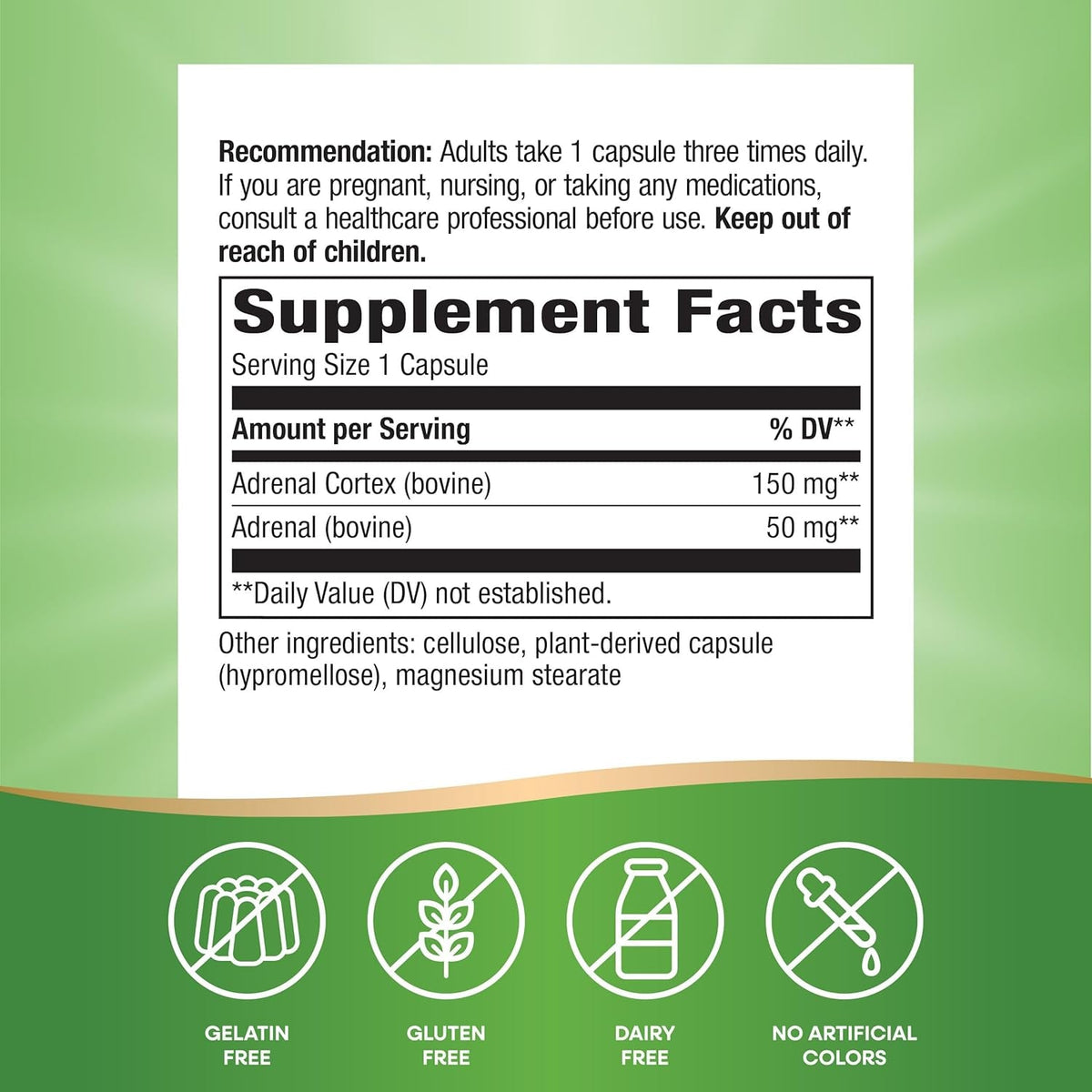 Nature'S Way Adrenergize, Adrenal Support*, No Gluten, 50 Capsules (Packaging May Vary)