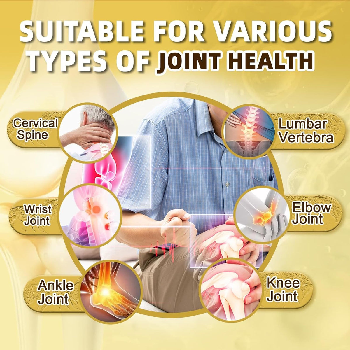 Joint Health Supplement for Women & Men, Joint Support Supplement Glucosamine Chondroitin MSM, 120 Capsules
