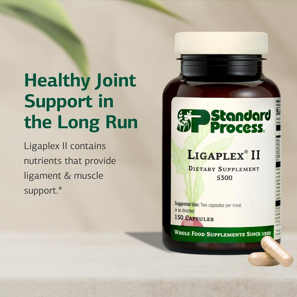 Standard Process Ligaplex II - Joint & Bone Support - Manganese Supplement with Vitamin B12, a & D - Skeletal System & Joint Support Supplement - 150 Capsules