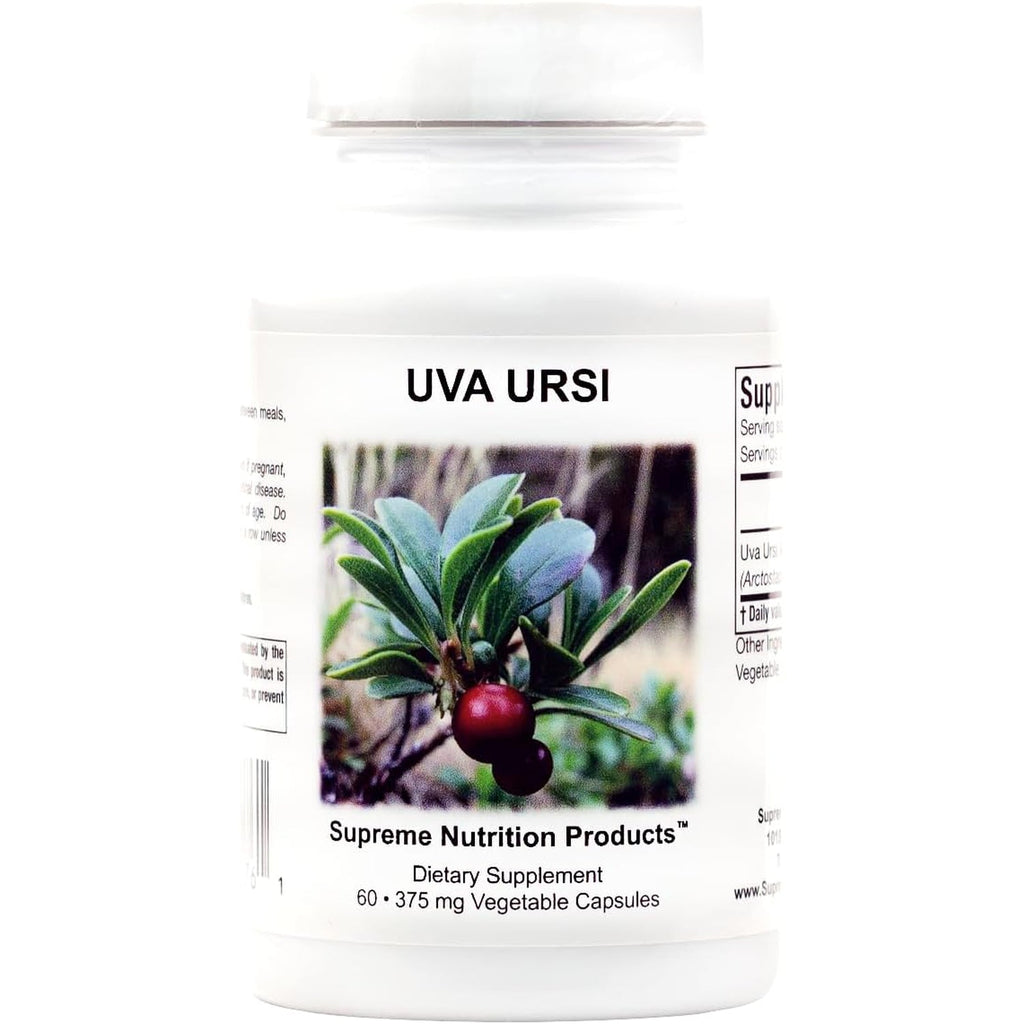 Supreme Nutrition Uva Ursi, 60 Pure Bearberry Vegetarian Capsules