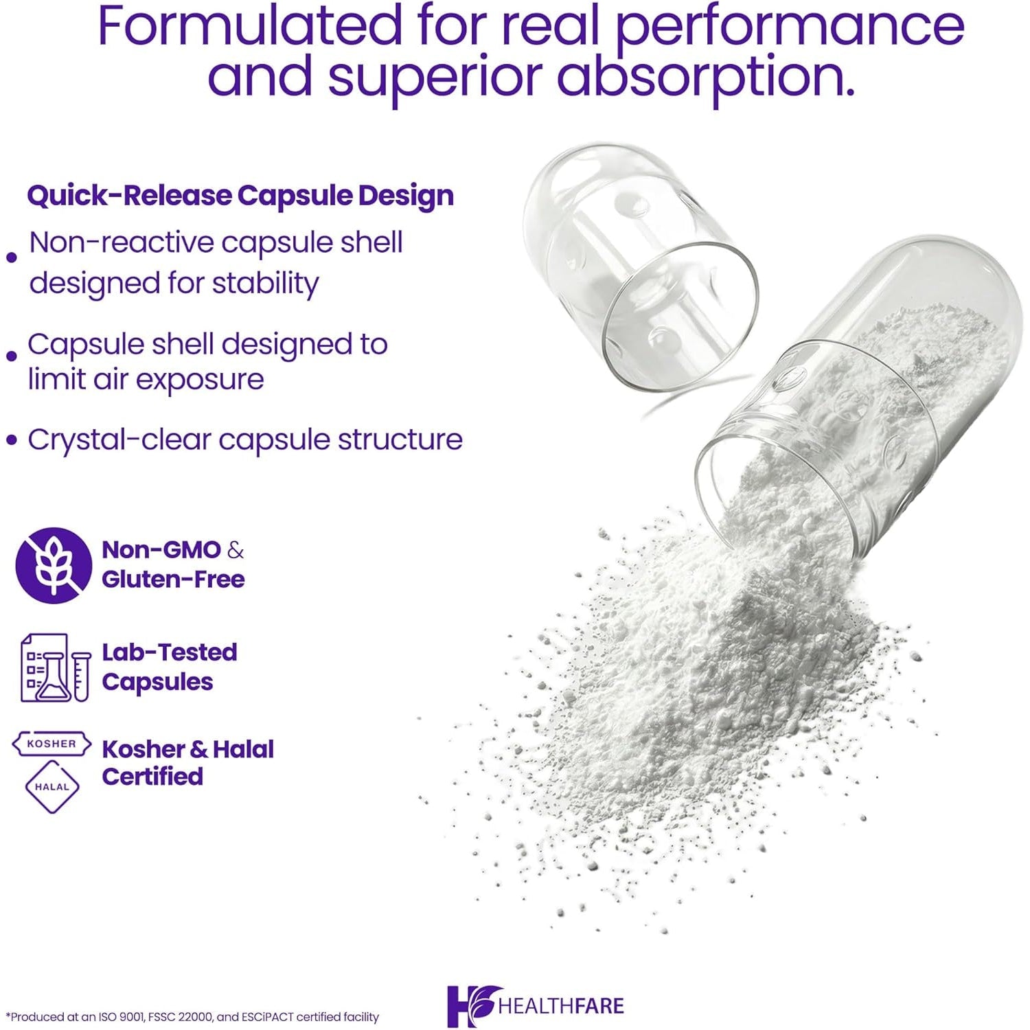 Healthfare Melatonin 60Mg | 90 Veg Capsules | High-Strength Formula | Vegetarian, Non-Gmo, Gluten-Free | Made in the USA