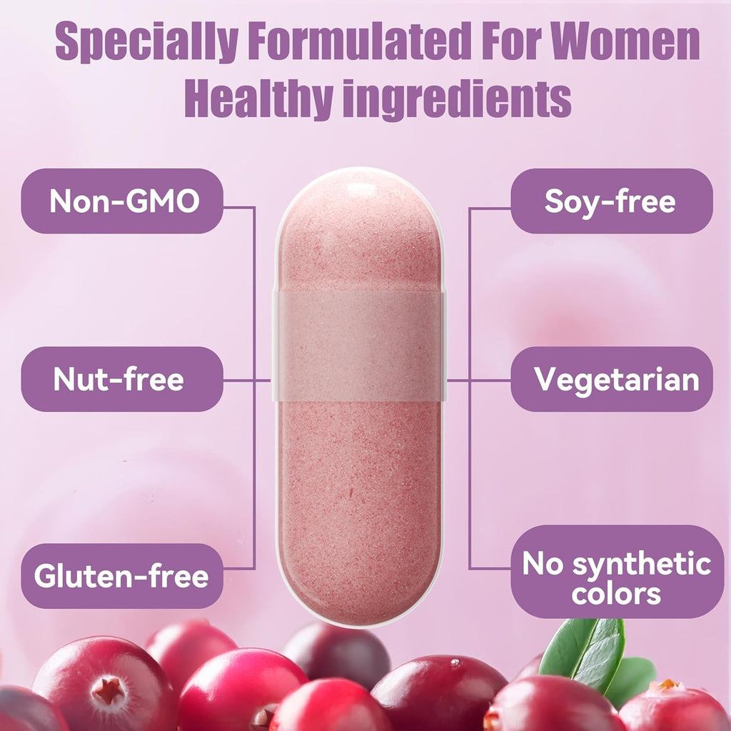 Vaginal Probiotics for Women Female,Promotes Ph Balance,Healthy Vaginal Odor & Flora,Urinary Tract Health with Prebiotics & Lactobacillus Probiotic Blend 30 Billion CFU,60 Capsules