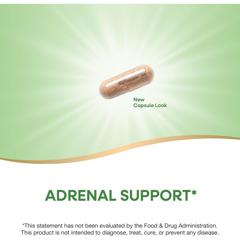 Nature'S Way Adrenergize, Adrenal Support*, No Gluten, 50 Capsules (Packaging May Vary)
