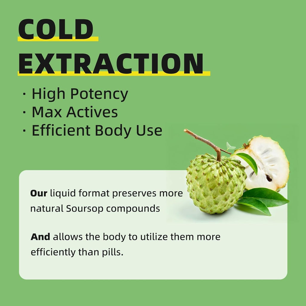 Imatchme Soursop Graviola Liquid Drop for Cell Support & Regeneration, Immune System and Gut Health Support, Soursop Bitters Liquid, Herbal Goodness, Sugar/Gluten Free, Natural Flavor, 2 Fl Oz
