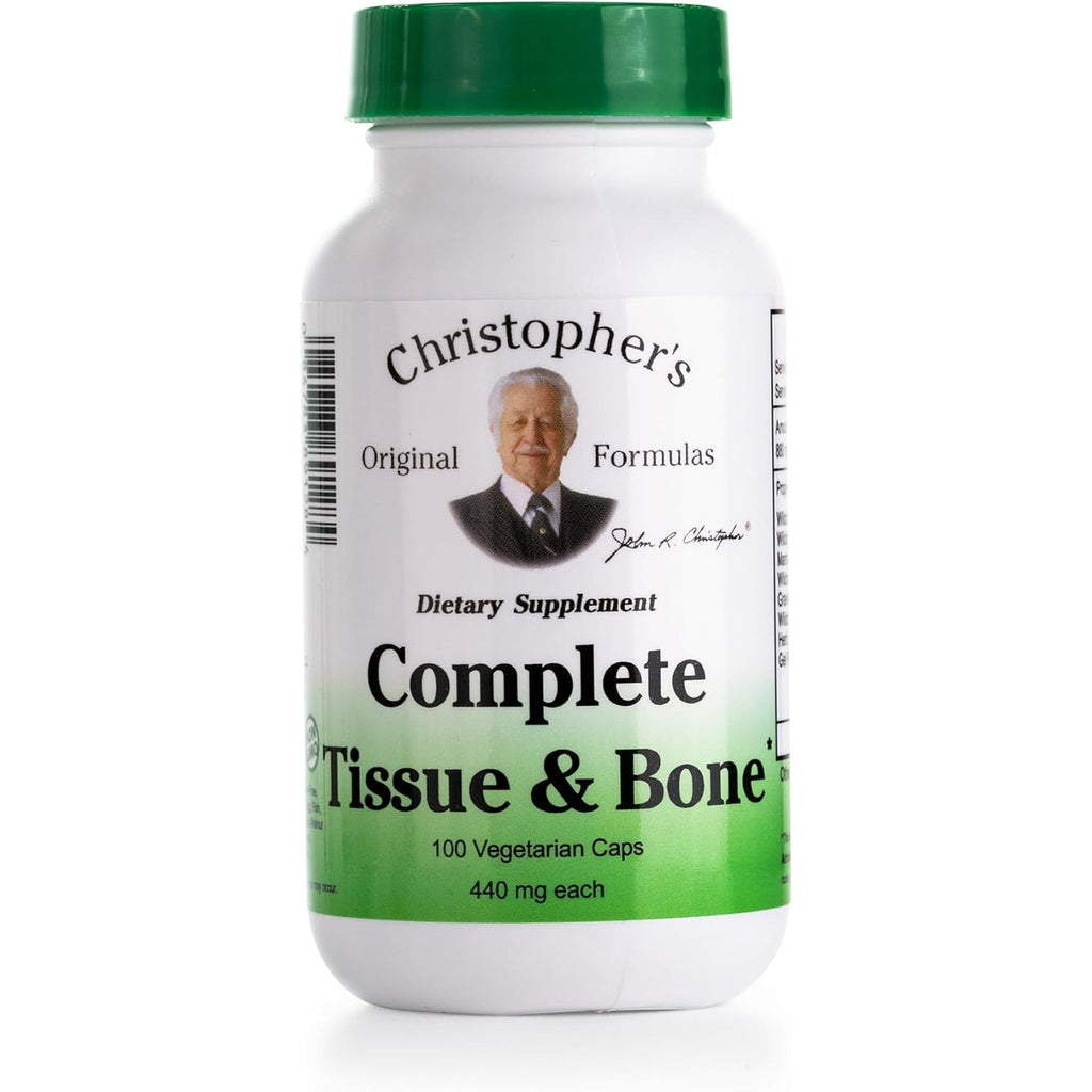 Christopher'S Original Formulas Complete Tissue & Bone Formula – 100 Veg Caps | Herbal Support for Bones & Connective Tissue