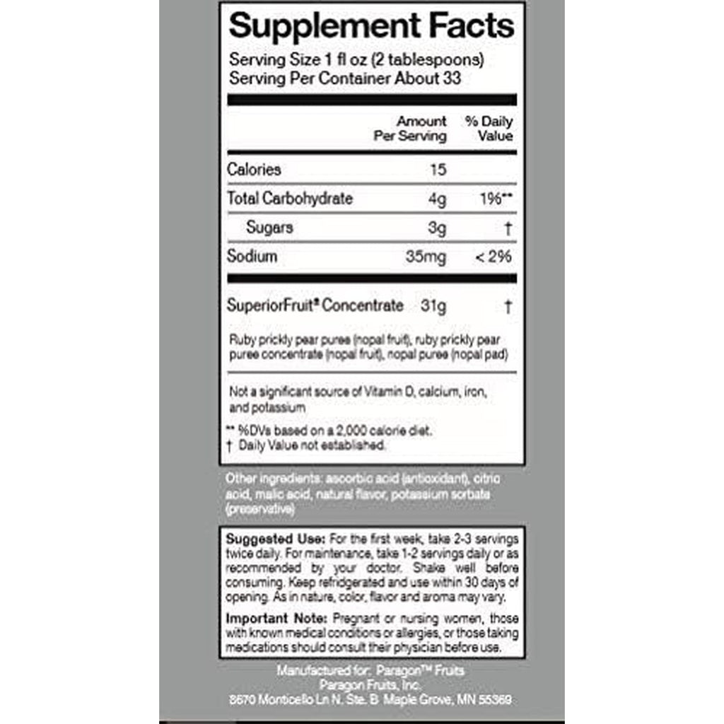 Recover Prickly Pear Liquid Supplement 1L