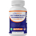 Vitamatic Lactobacillus Rhamnosus 5 Billion per DR Capsule (10 Billion per 2 Capsules) - 60 Count - Advanced Digestive & Immune Support - Made with Prebiotic Inulin Fiber