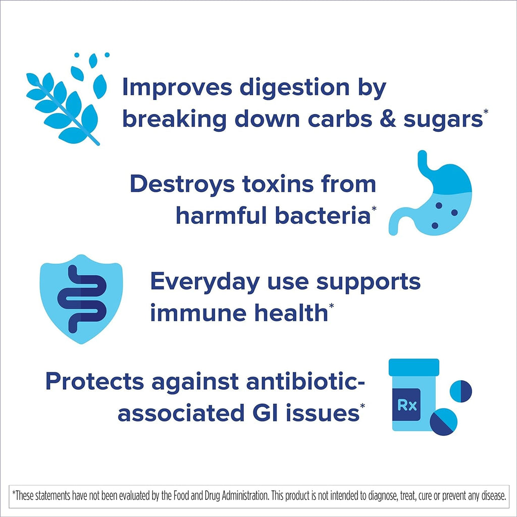Florastor Probiotics for Digestive & Immune Health, 20 Capsules, Probiotics for Women & Men, 1 Probiotic Worldwide, Flush Out Bad Bacteria & Boost the Good with Our Strain Saccharomyces Boulardii
