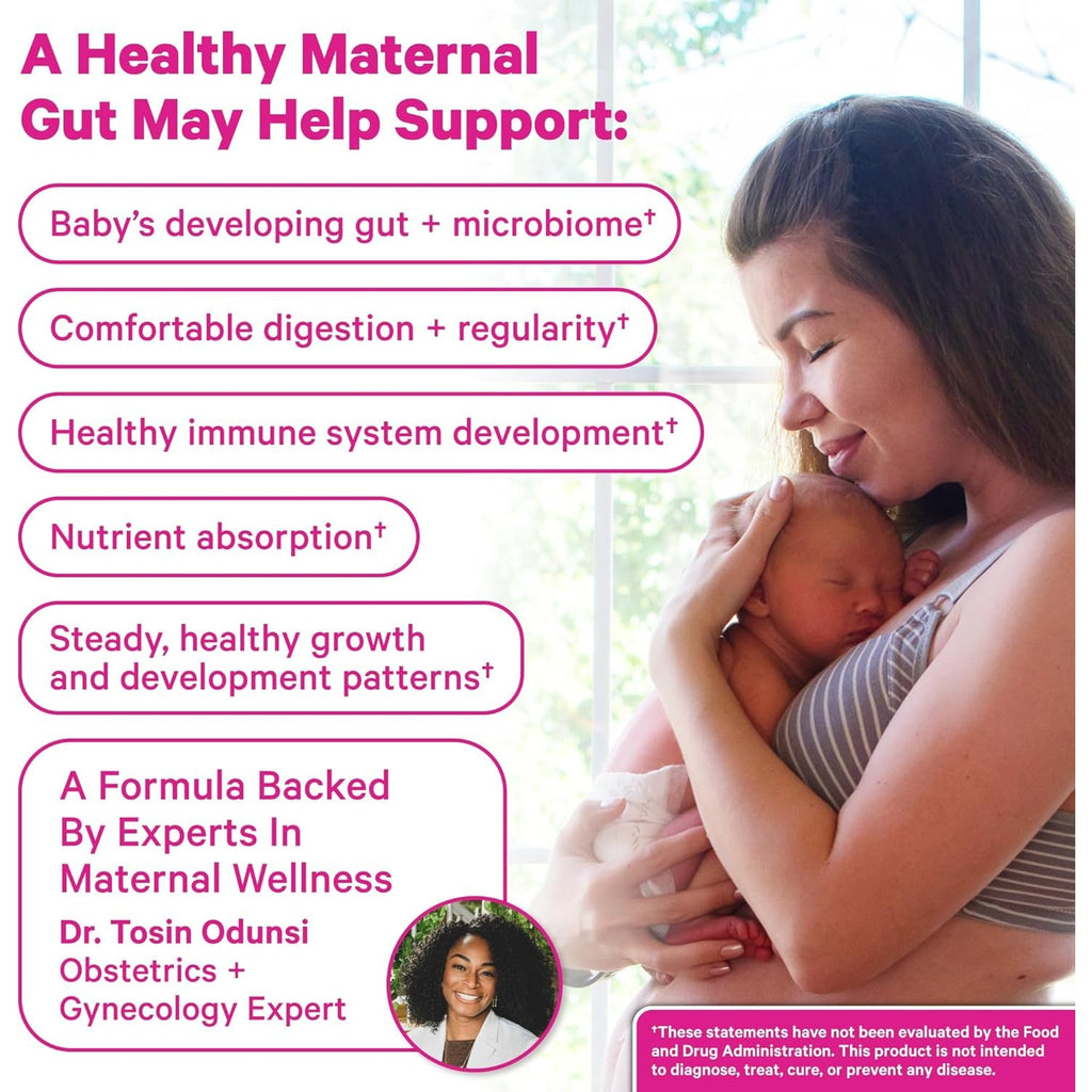 Pink Stork Lactation Probiotic - 30 Billion Cfus Multi Strain Postnatal Probiotics for Breastfeeding Women - Support Breast Milk & Gut Health, Postpartum Essentials, 30 Capsules