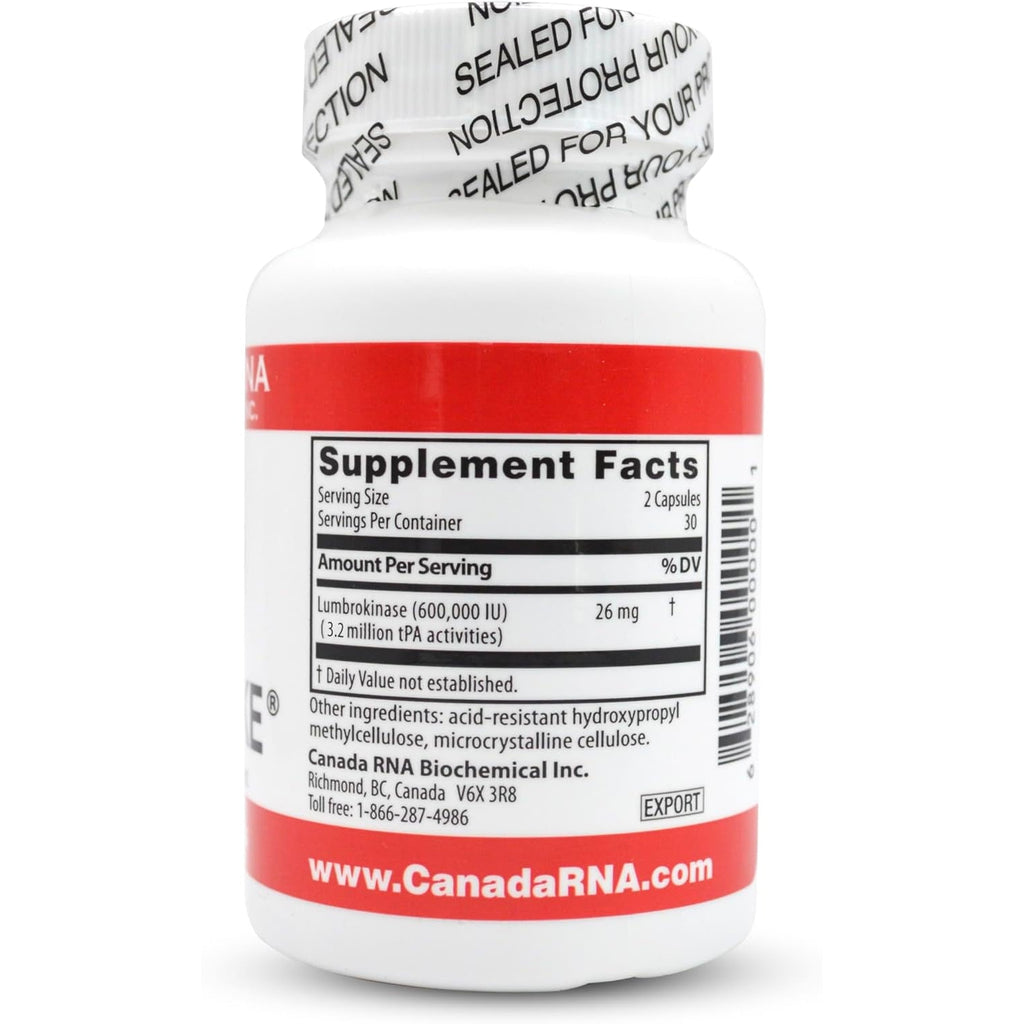 Boluoke Canada RNA (Lumbrokinase) 60 Capsules