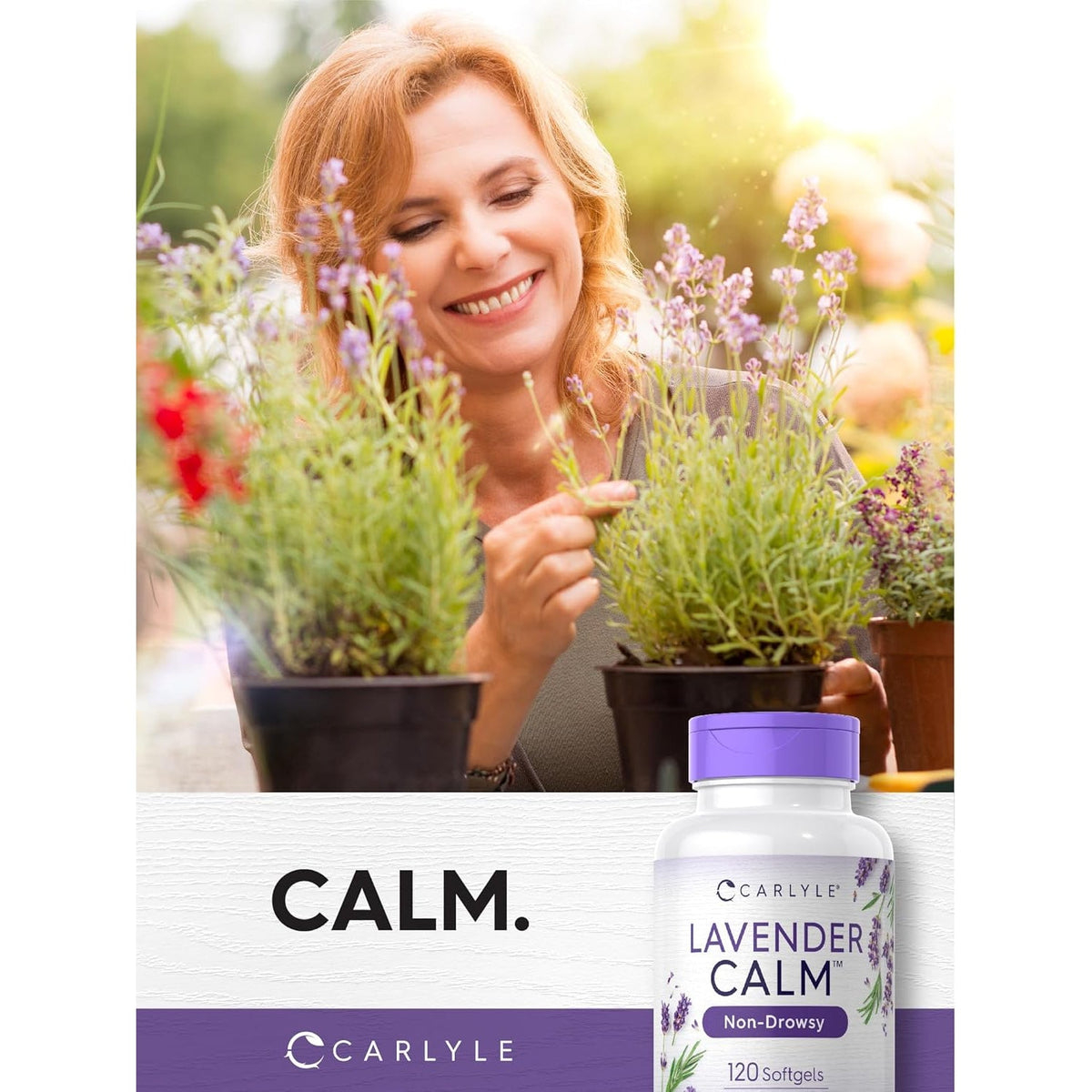 Carlyle Lavender Pills | 80 Mg | 120 Softgel Capsules | Calm & Non-Drowsy Formula | Non-Gmo & Gluten Free Supplement