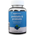Amazon Brand - Solimo Prebiotic & Probiotic Gummies, 2 Billion CFU, Blue Raspberry, 50 Count (2 per Serving)