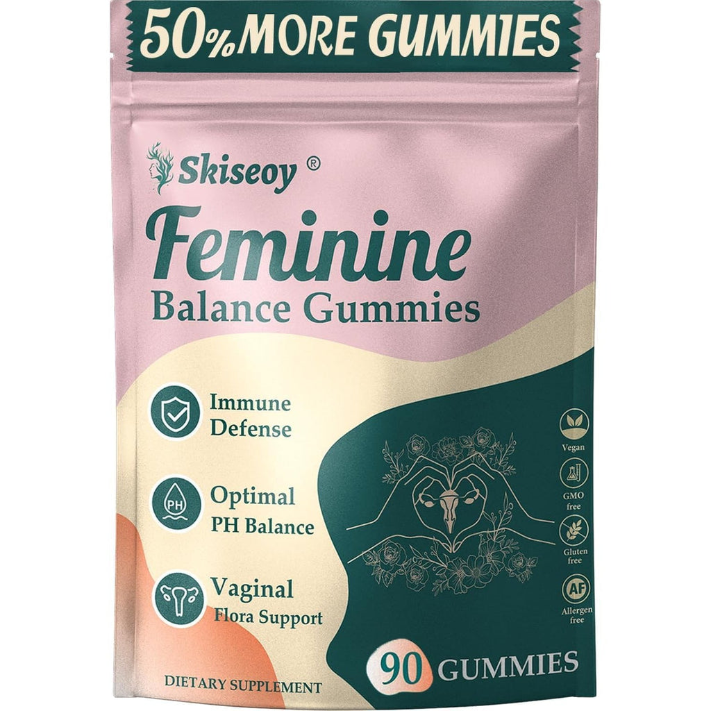 Pineapple Gummies for Women Ph - Feminine Balance Gummies for Flora and Vaginal Health + Vitamin C for Immune Support, Probiotics Women'S Ph Balance Gummy Nutrition Vegan Friendly, 90 Counts