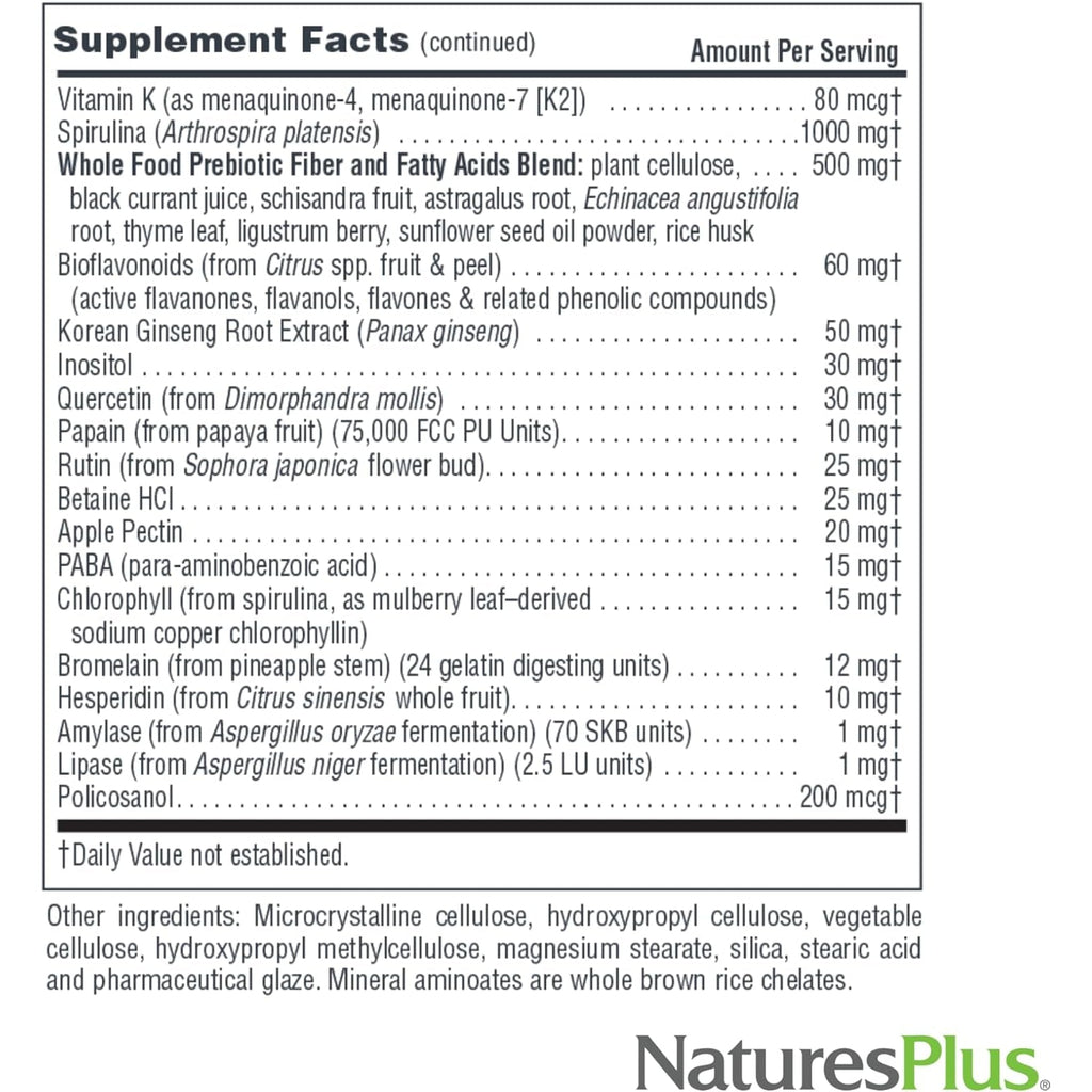 Naturesplus Source of Life No Iron - 90 Tablets - Multivitamin & Mineral Supplement with Vitamin D3 - Supports Natural Energy & Well-Being - Gluten Free, Vegetarian - 30 Servings