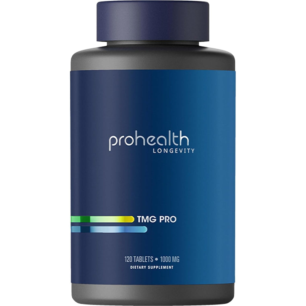 Prohealth Longevity | TMG Supplements (Trimethylglycine), Betaine Anhydrous - 1,000 Mg, 120 Tablets - Methylation Support (120 Count (Pack of 1))