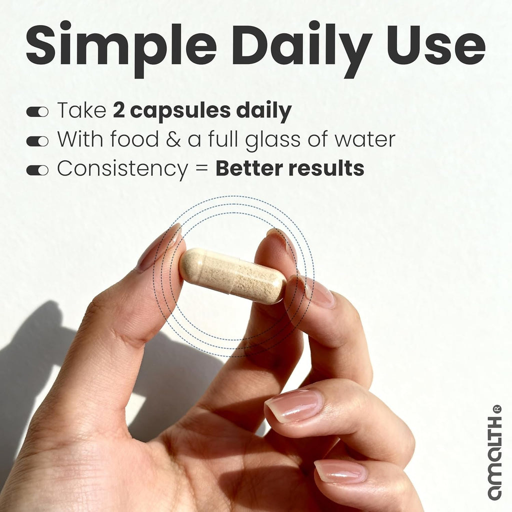 AMALTH Apricot Extract Supplement Capsules (25:1) 120 Capsules 500Mg per Capsule, 1000 Mg Servings (Pack of 1) (Herbal, Vegan, Non-Gmo and Gluten Free)