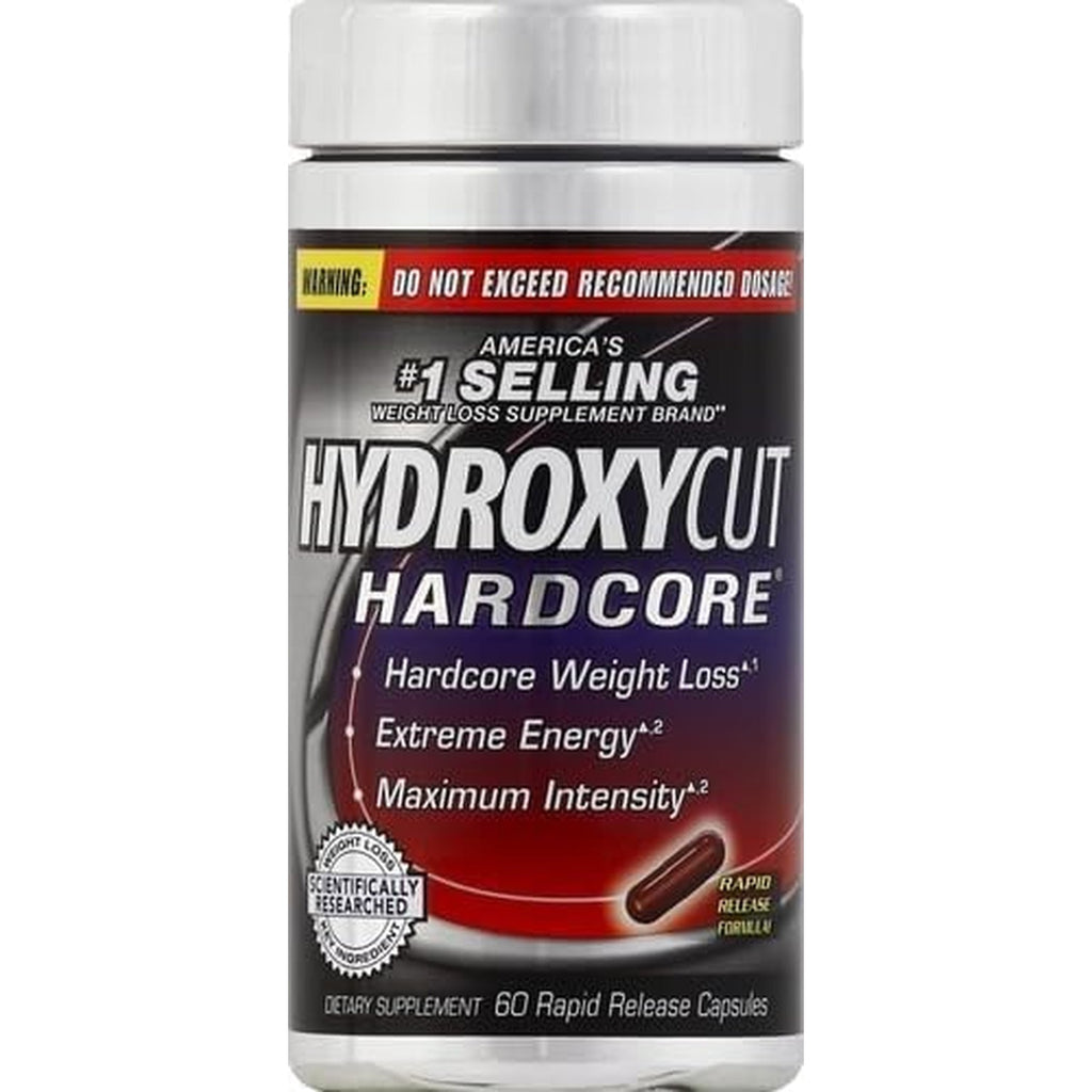 Hydroxycut Hardcore - Thermogenic Supplement - Energy & Metabolism Support - 265 Mg Caffeine Anhydrous, Green Coffee Extract - Rapid Release Capsules - 60 Count