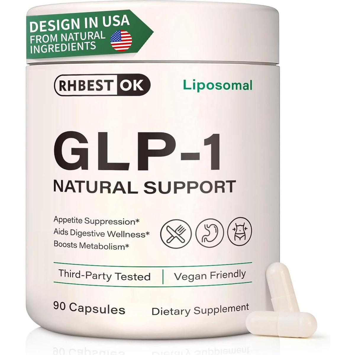 Glp-1Supplement Forwomen and Men,Hunger & Metabolismsupport - Support GLP1 Naturally, Withprebiotic & Probioticblend - 90 Capsules