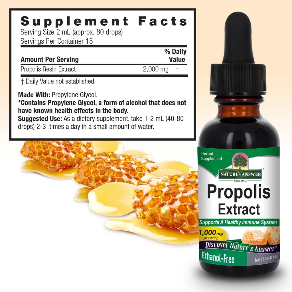 Nature'S Answer Alcohol-Free Propolis Resin, 1-Fluid Ounce