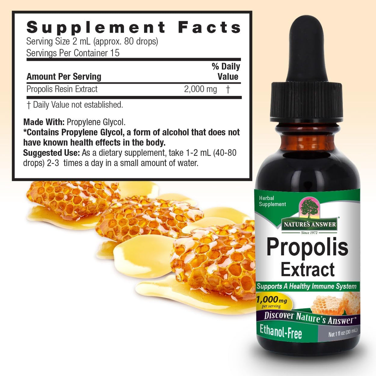 Nature'S Answer Alcohol-Free Propolis Resin, 1-Fluid Ounce