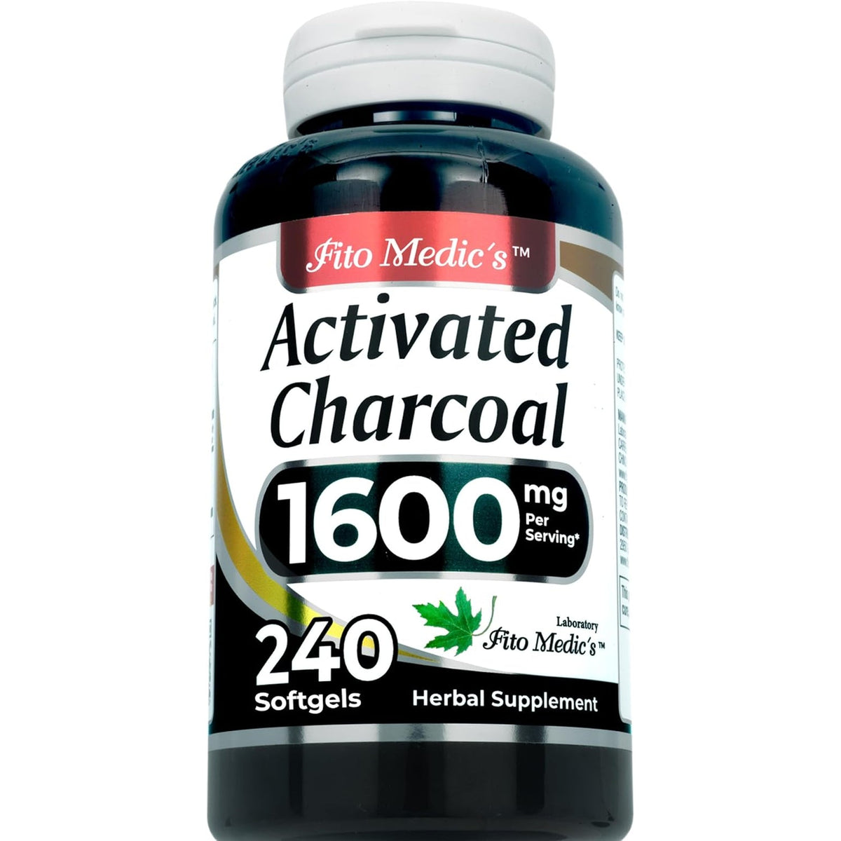 FITO MEDIC'S Lab | Activated Charcoal | 240 Caps | Activated Charcoal Pills