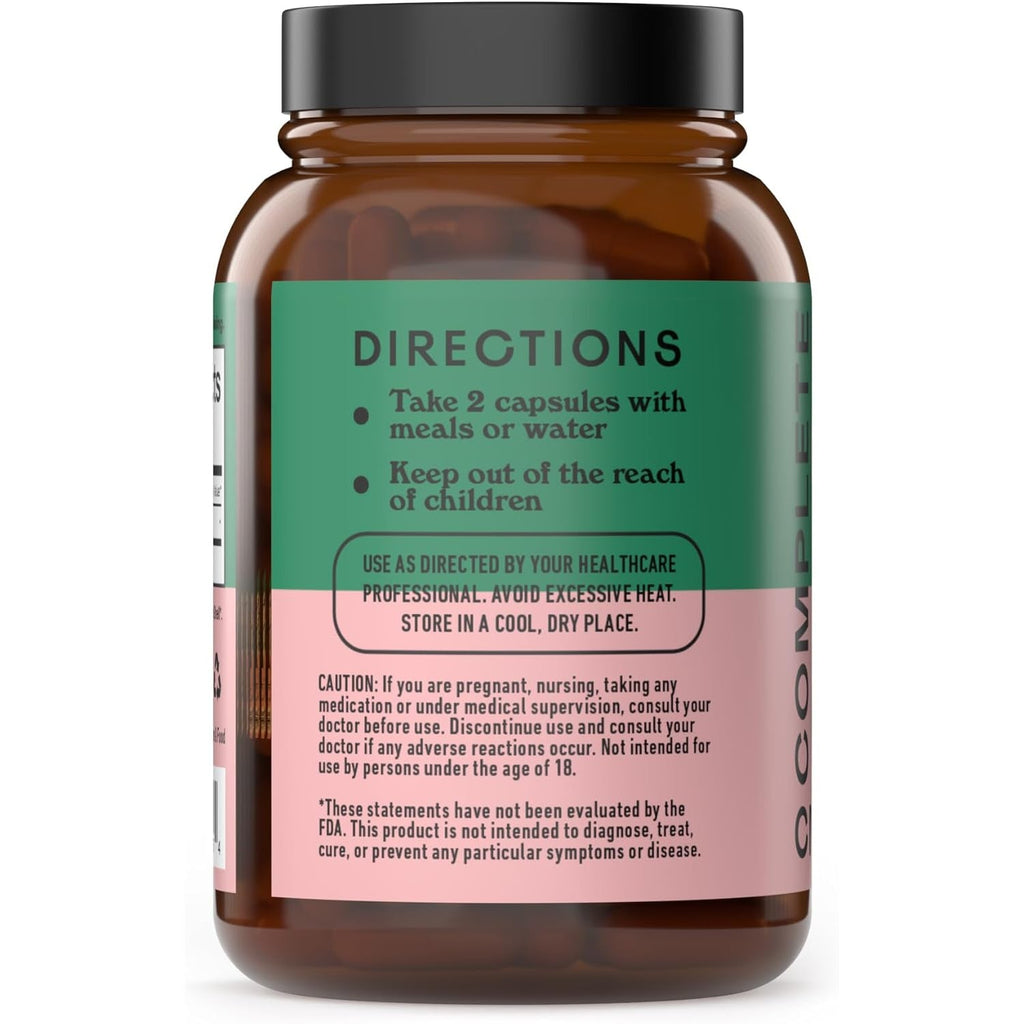 Complete Natural Products Organic Hibiscus Capsules, 550Mg, 100Ct, Plant-Based, Organic Flower Powder for Antioxidant & Digestive Support, Vegan & Non-Gmo