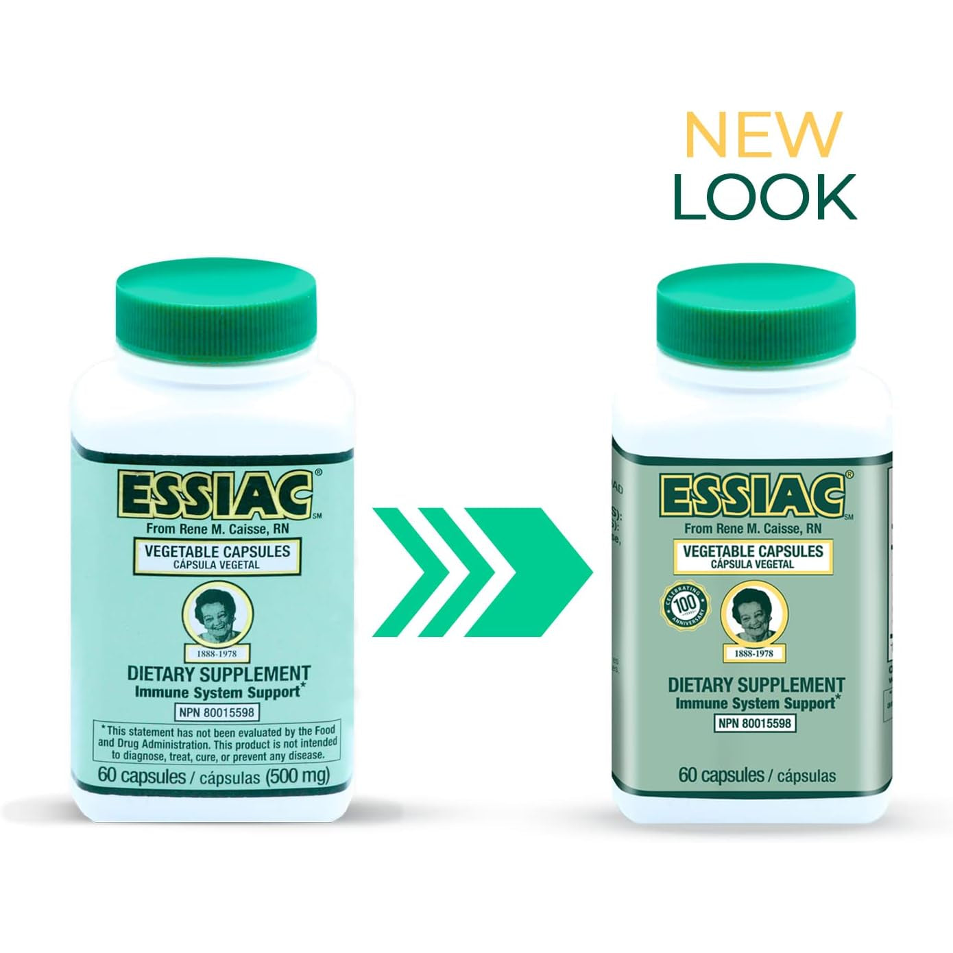 ESSIAC Tea All-Natural Herbal Extract Capsules – 60 Capsules | Powerful Antioxidant Blend to Help Promote Overall Health & Well-Being | Original Formula since 1922